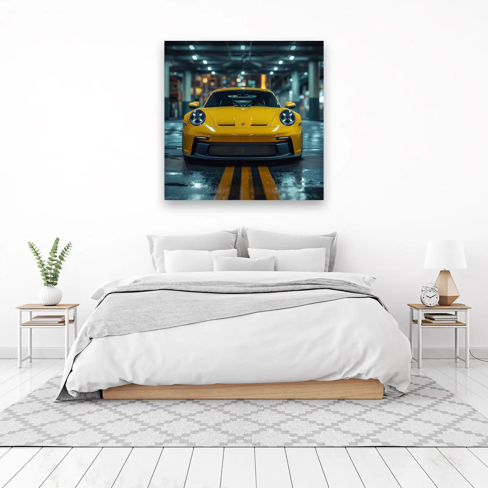Yellow Porsche 911 GT3 Wall Art