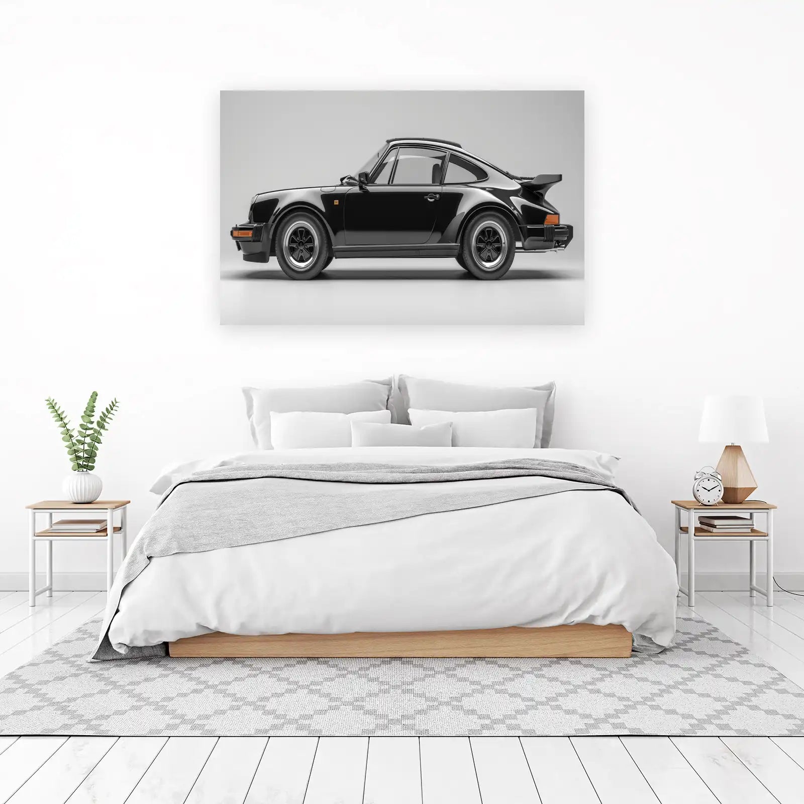 Classic Black Porsche Turbo 3.3 Wall Art