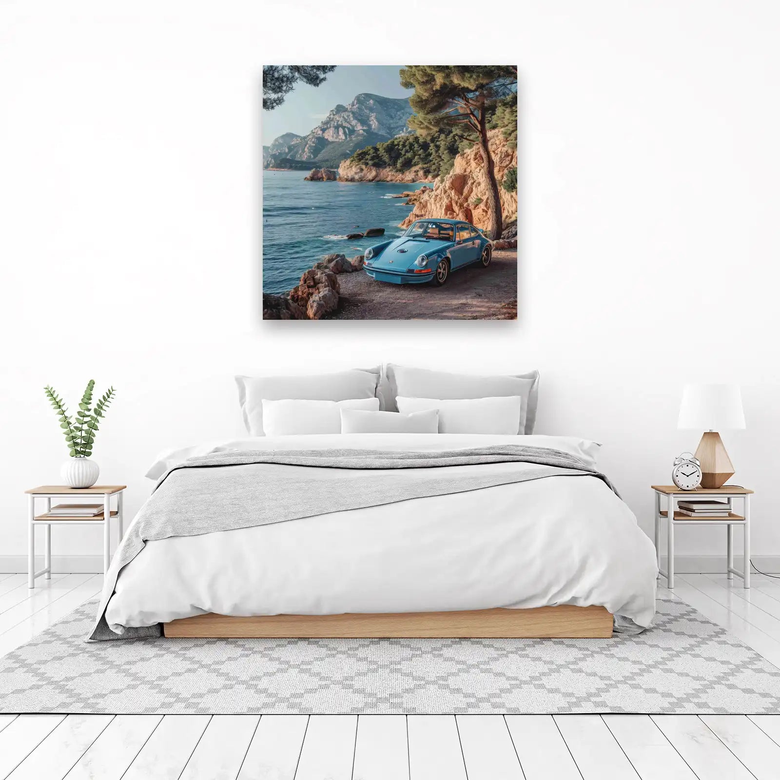 Serene Coastal Drive Porsche 911 Wall Art