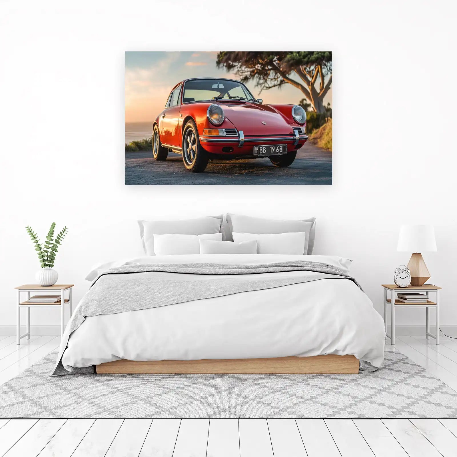 Classic Red Porsche 911 1968 Wall Art