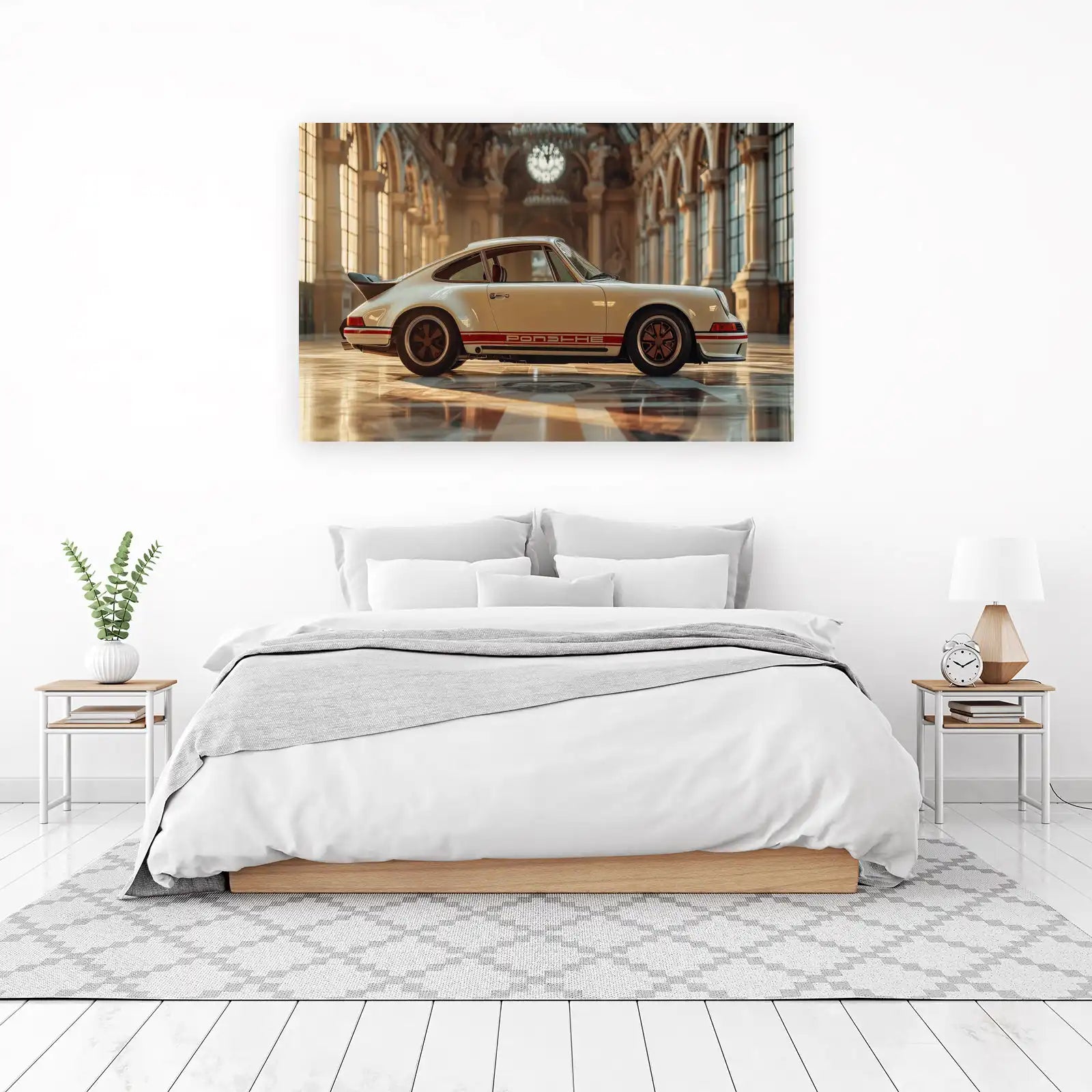 Classic Porsche 911 Retro Car Wall Art