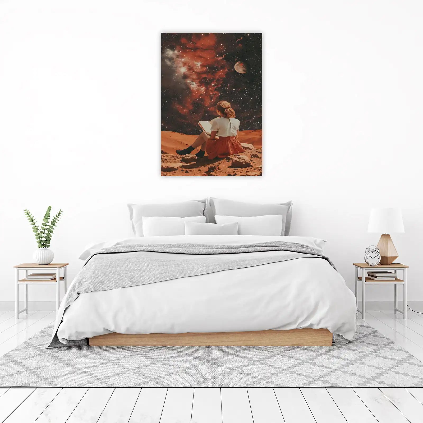 Cosmic Dreamer Reading Space Wall Art