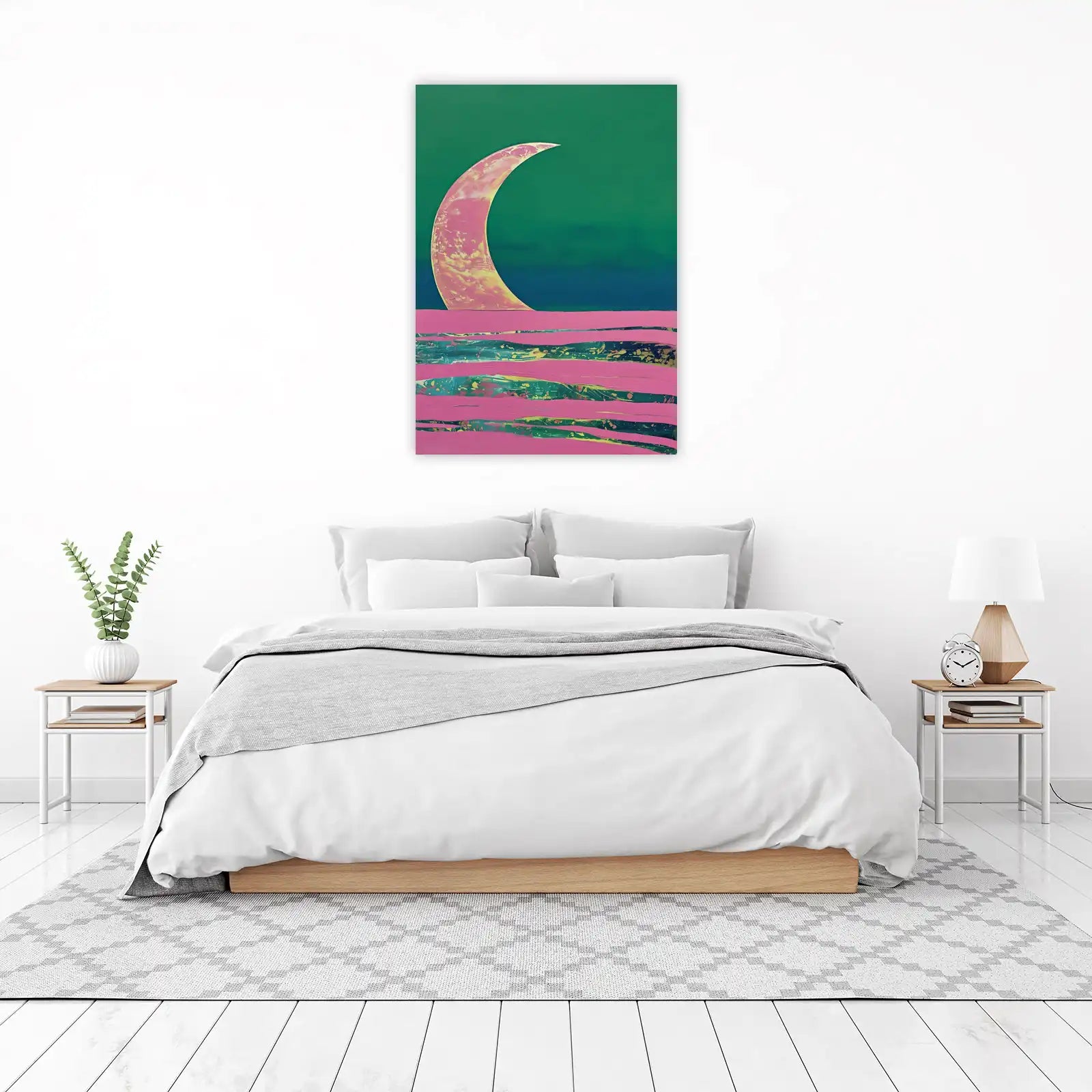 Abstract Moonscape Horizon Wall Art