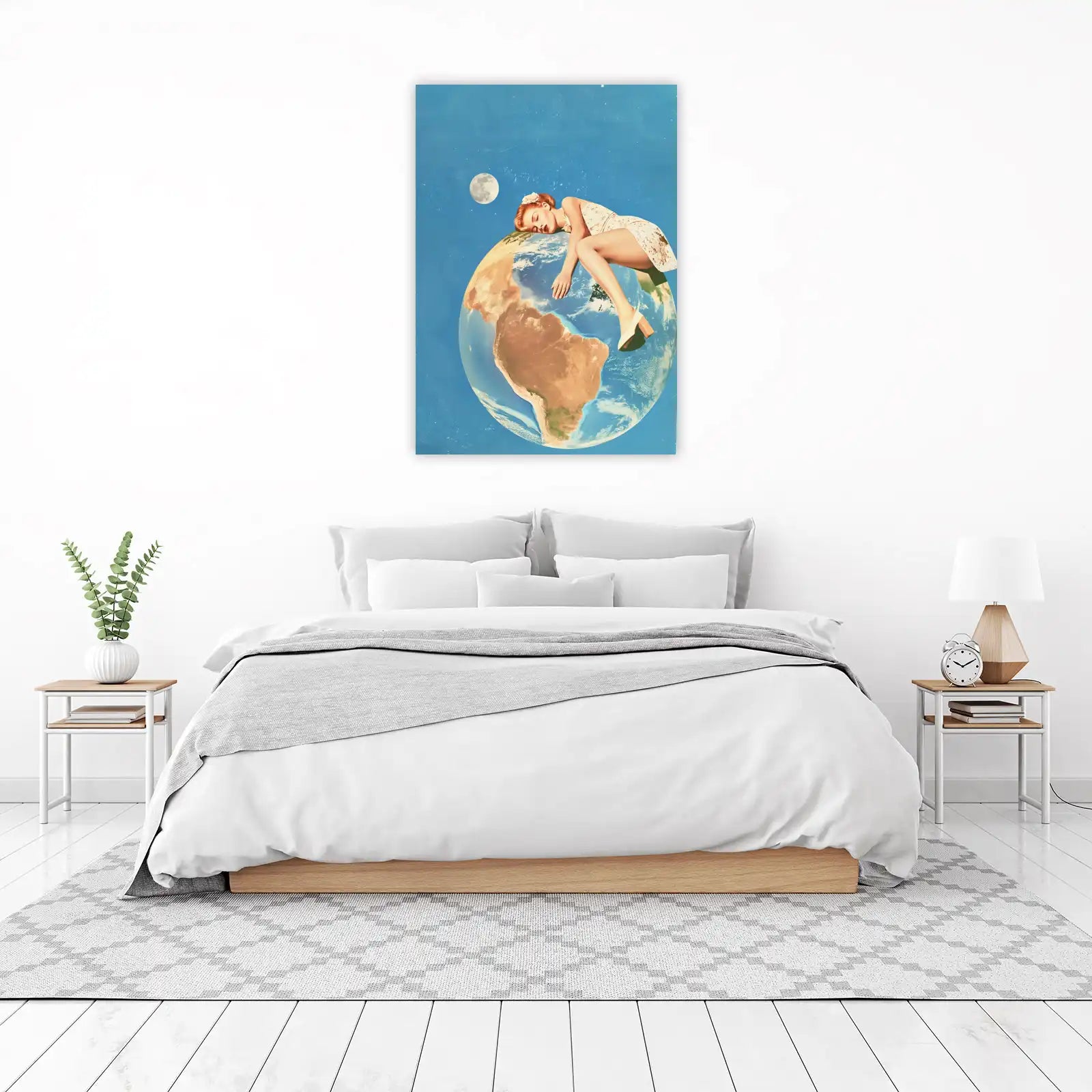 Dreamer on Earth Vintage Pinup Wall Art