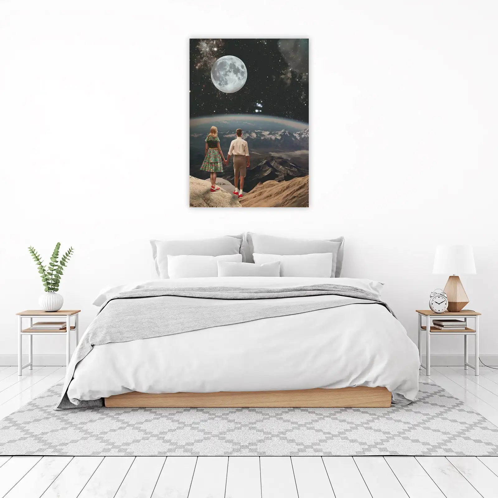 Couple's Cosmic Dream Vintage Wall Art
