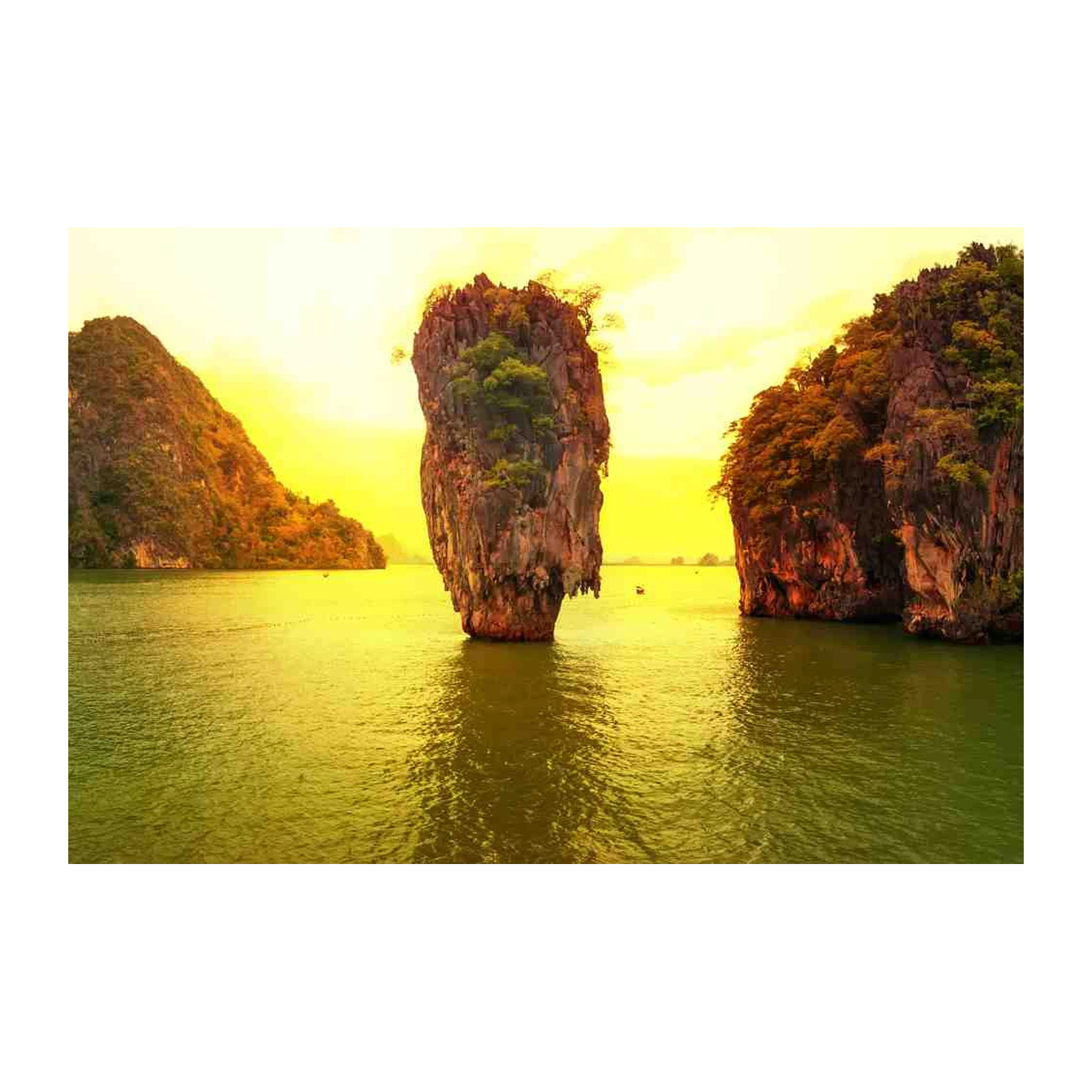Tropical Island Sunset Wall Art