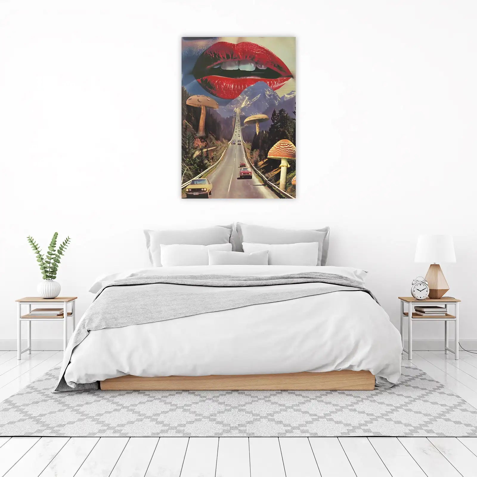 Surreal Mushroom Road Trip Wall Art