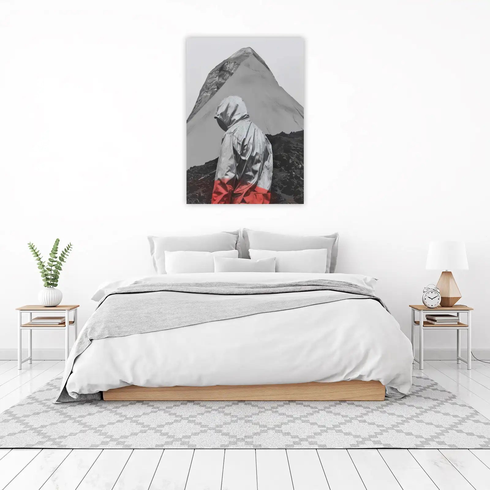 Urban Explorer Metallic Hoodie Mountain Wall Art