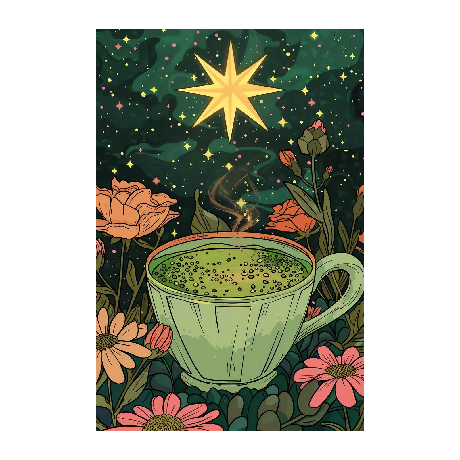 Enchanted Matcha Serenity Wall Art