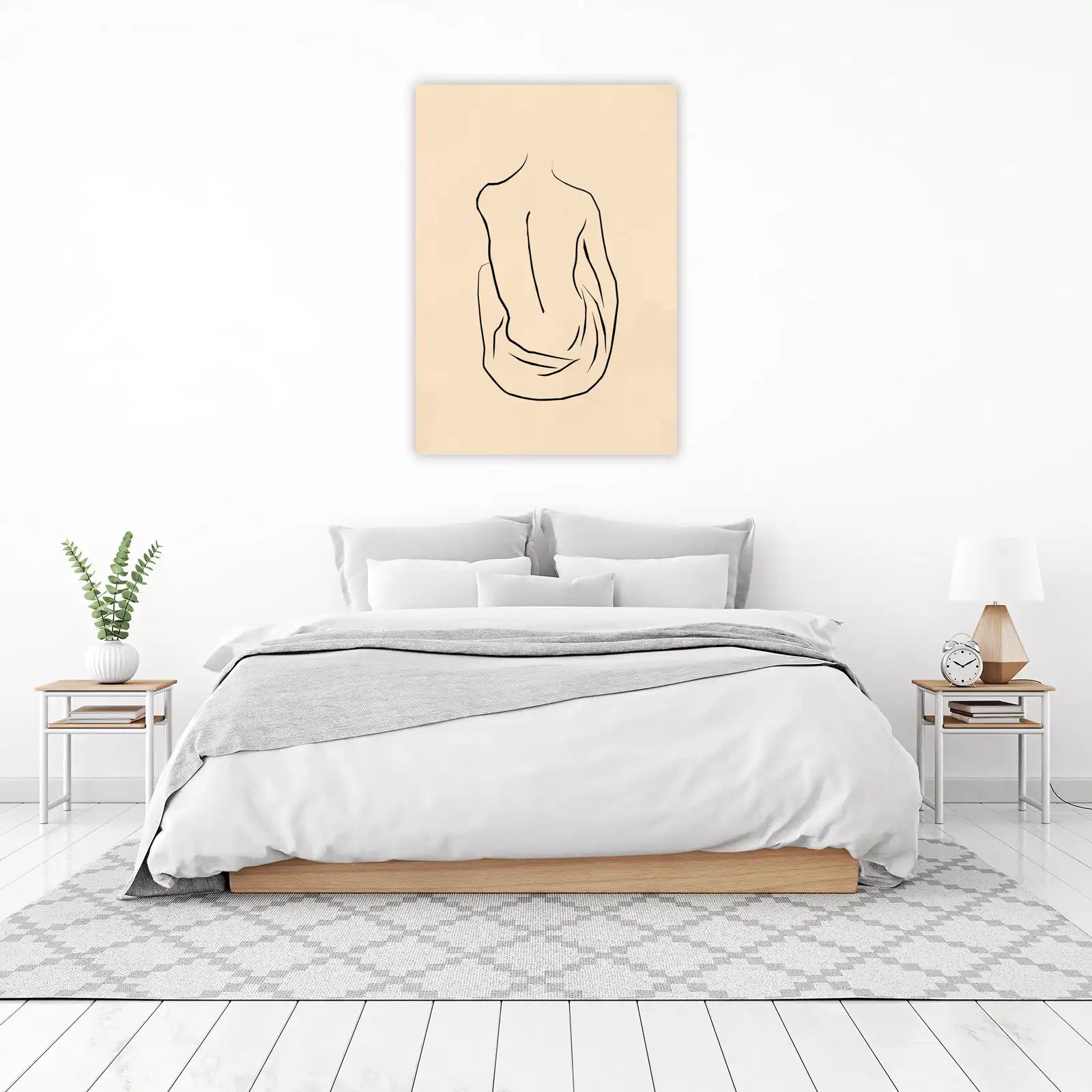 Abstract Nude Line Art Wall Art