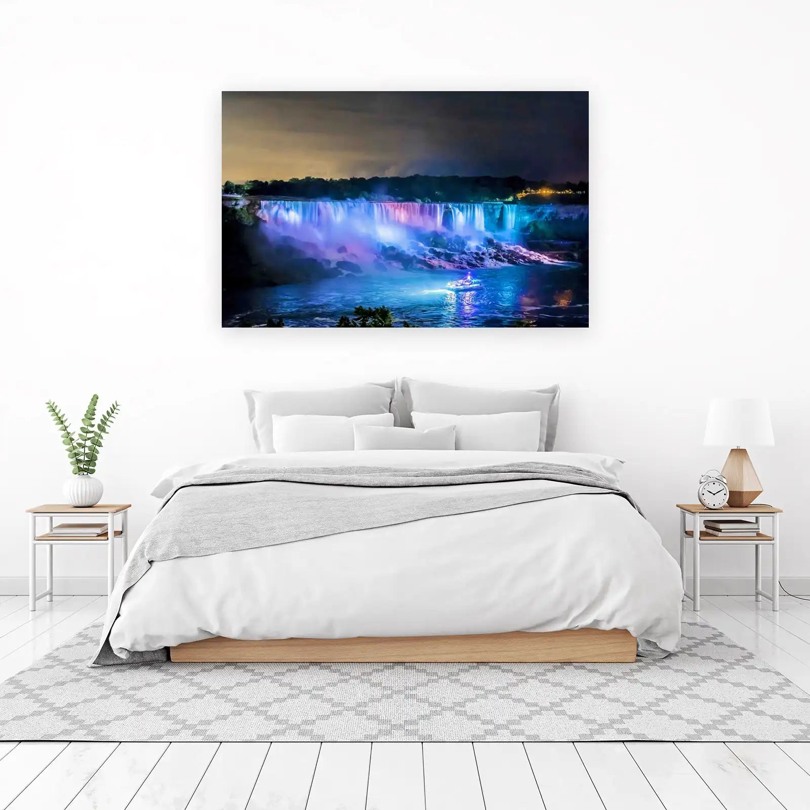 Niagara Falls Night Lights Wall Art