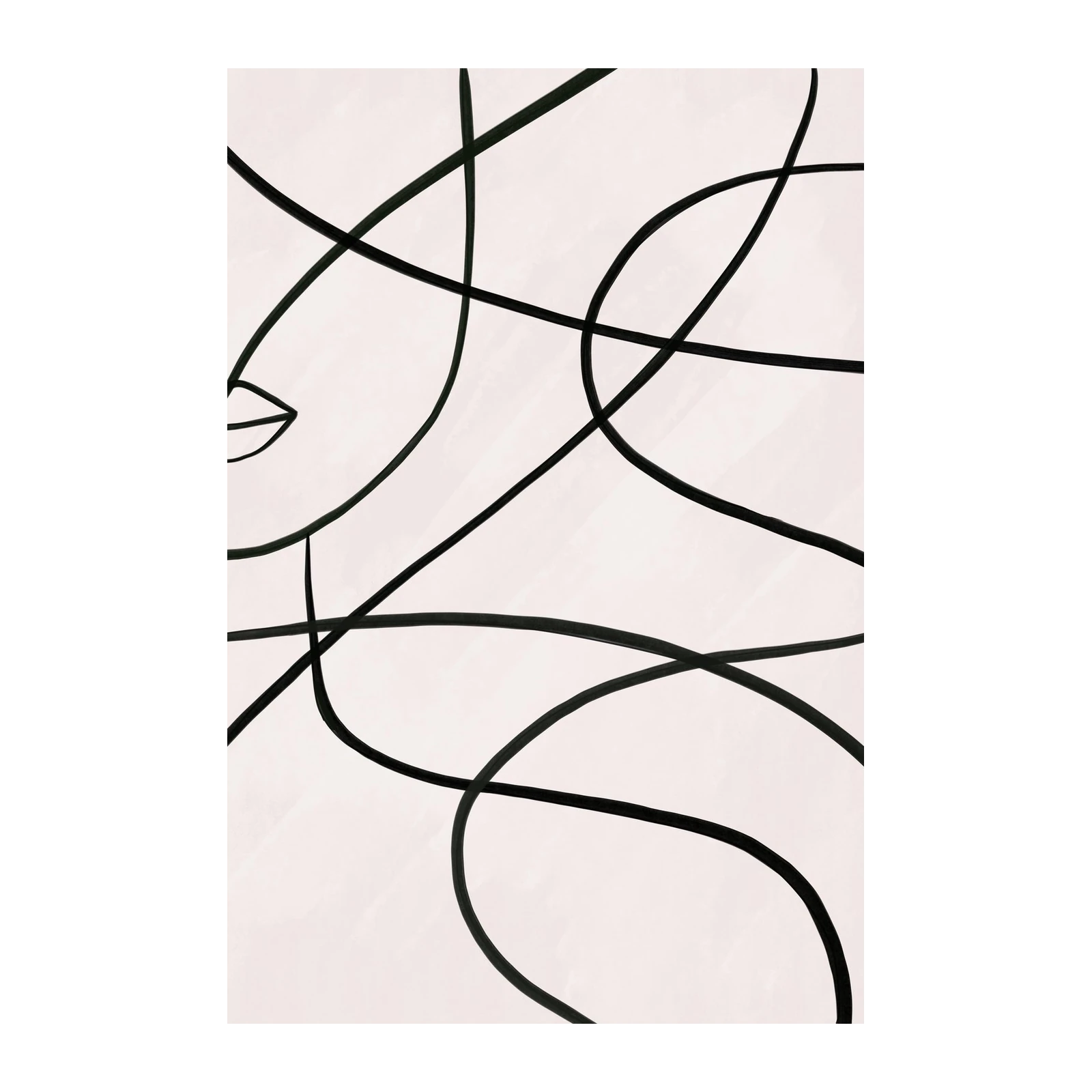 Minimalist Face Line Art Wall Art