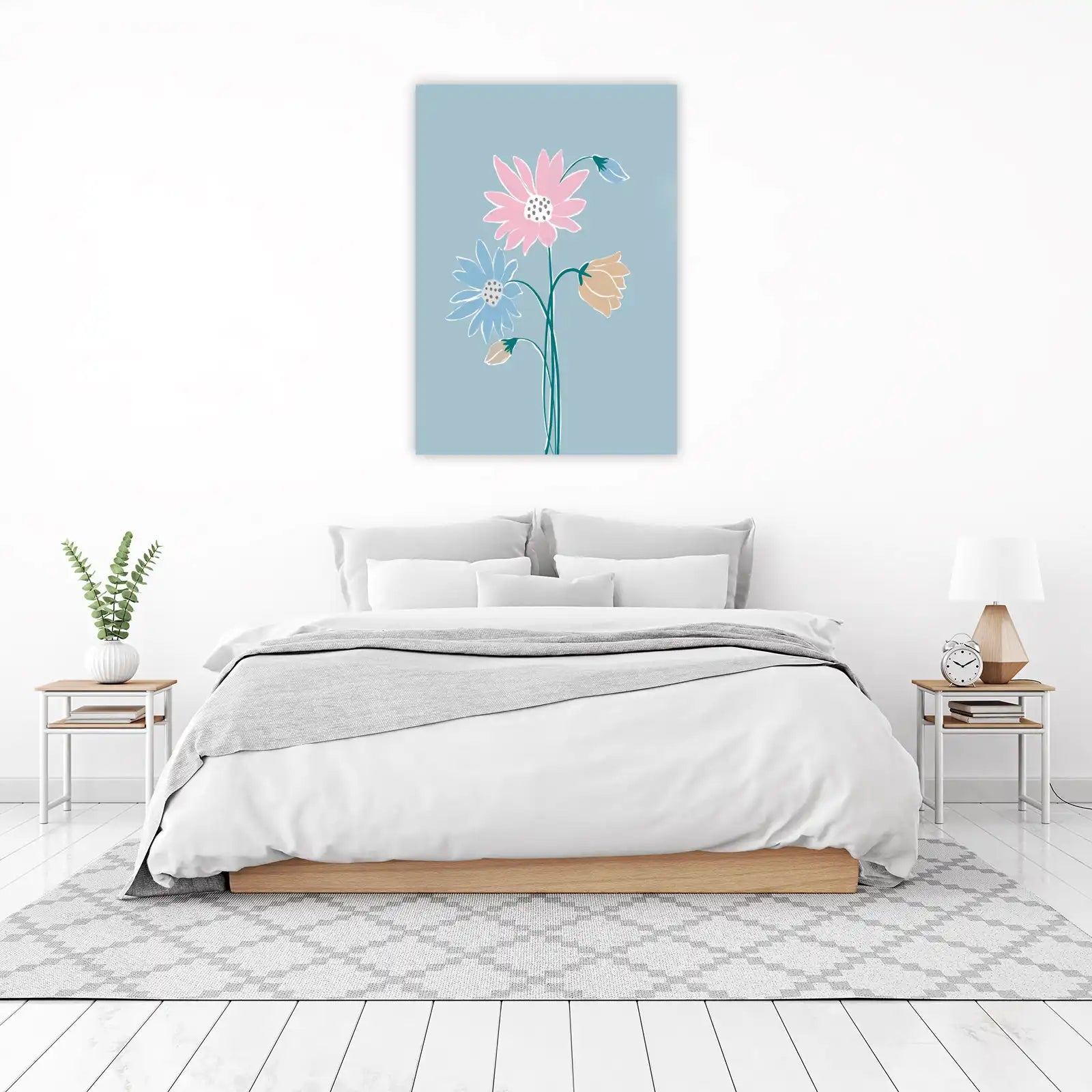 Pastel Floral Art Wall Art