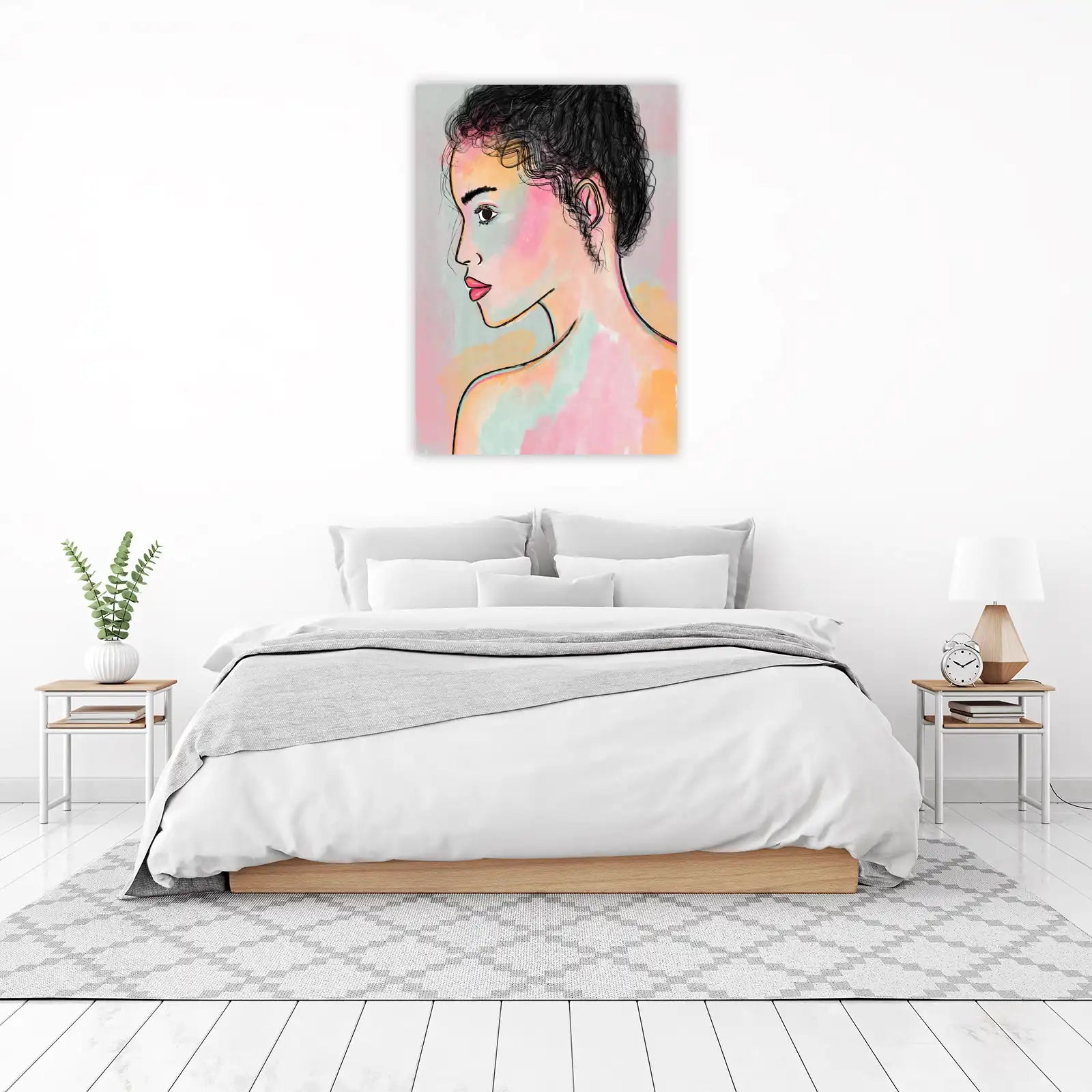 Elegant Portrait Aura Wall Art