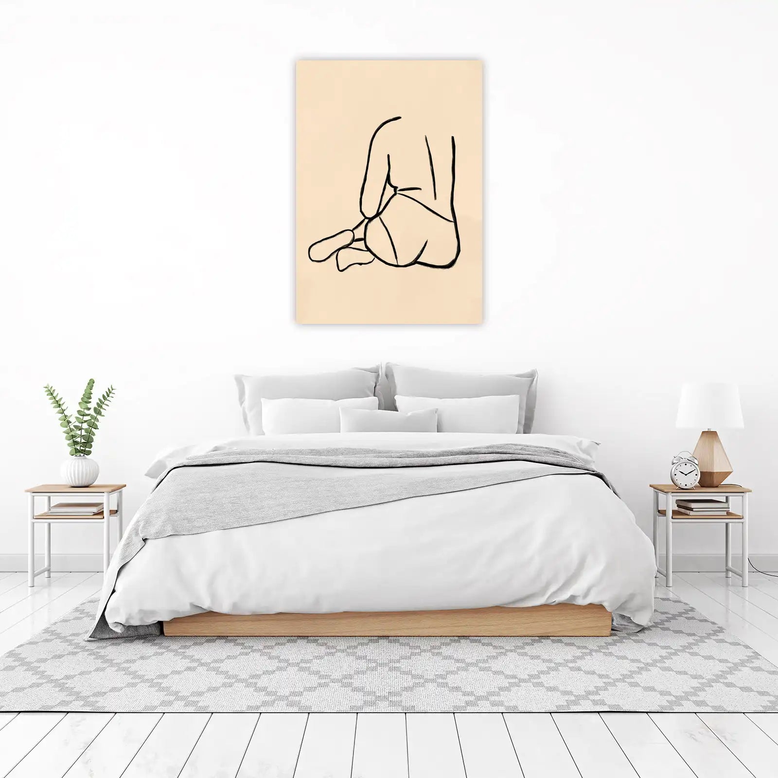 Abstract Nude Line Art Wall Art