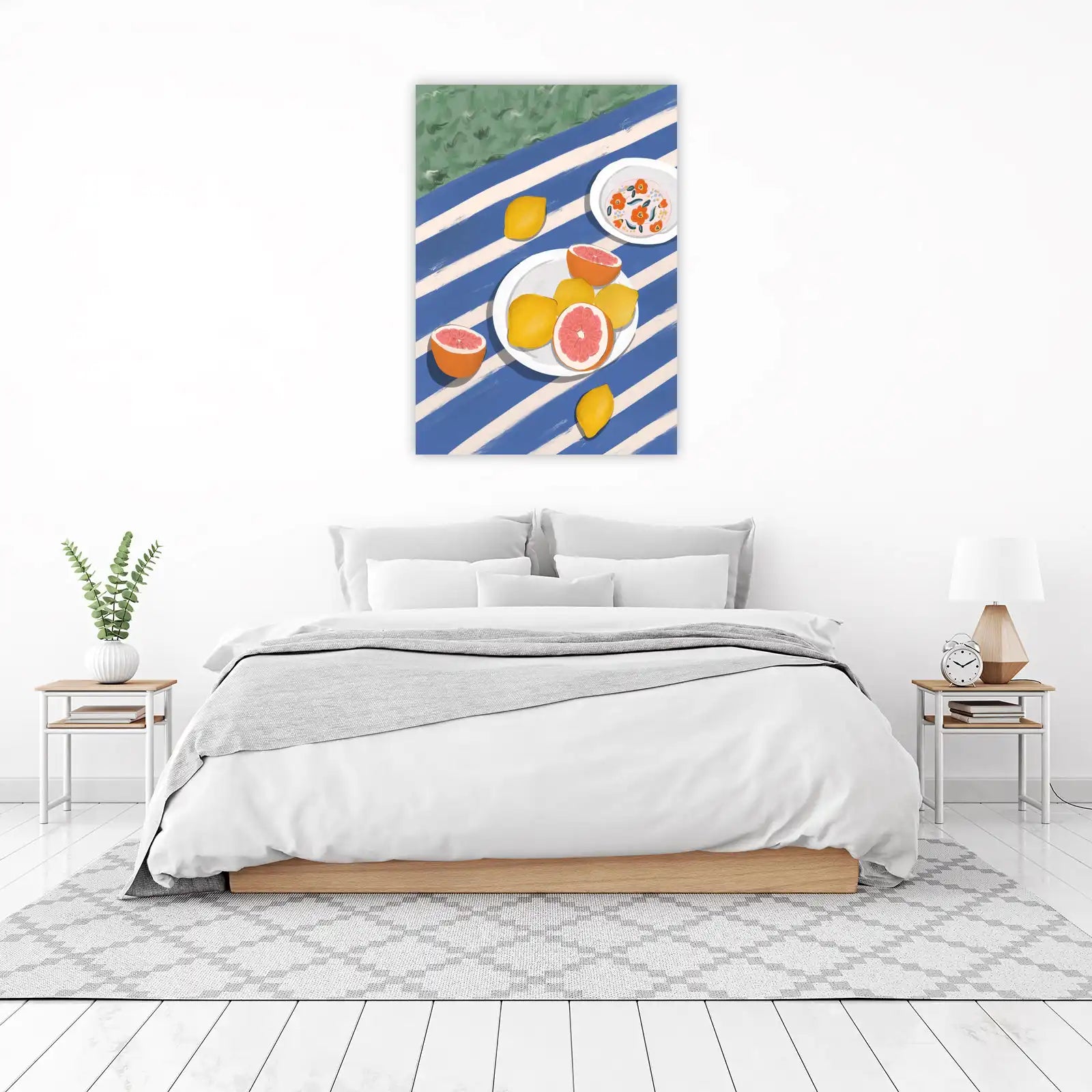 Citrus Picnic Delight Lemon & Grapefruit Wall Art