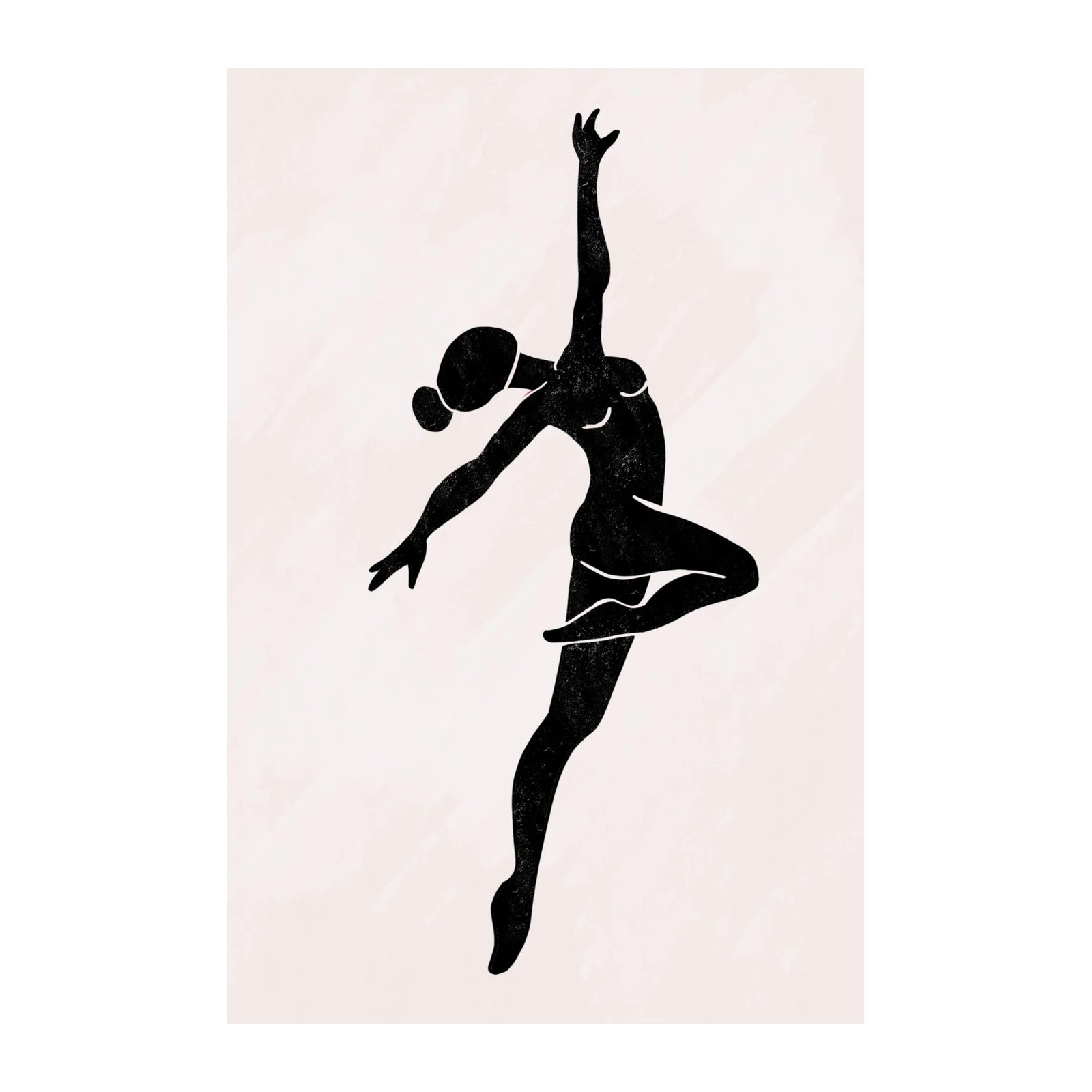 Graceful Dancer Silhouette Wall Art