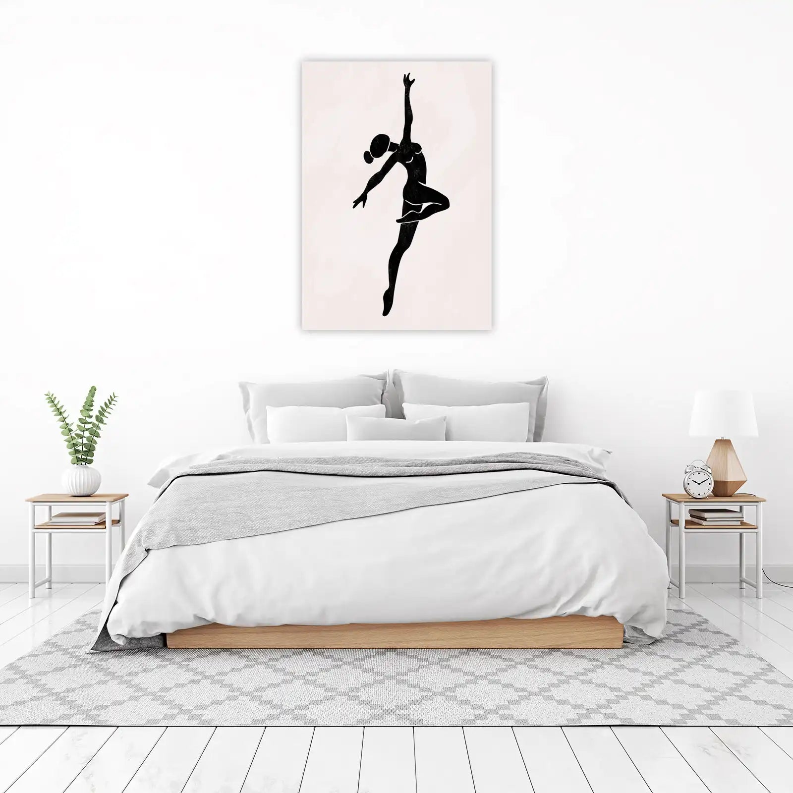 Graceful Dancer Silhouette Wall Art