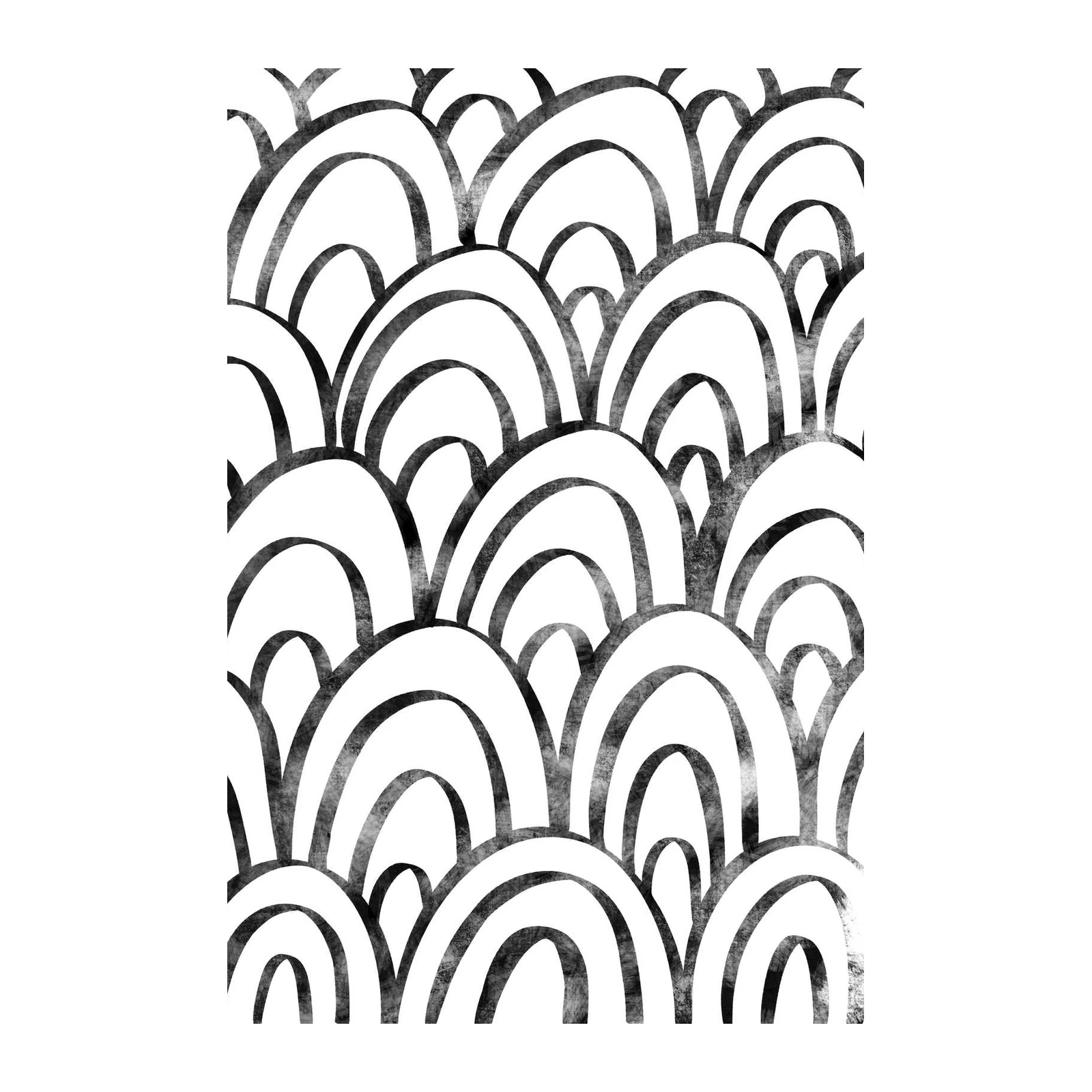 Abstract Arc Boho Waves Wall Art