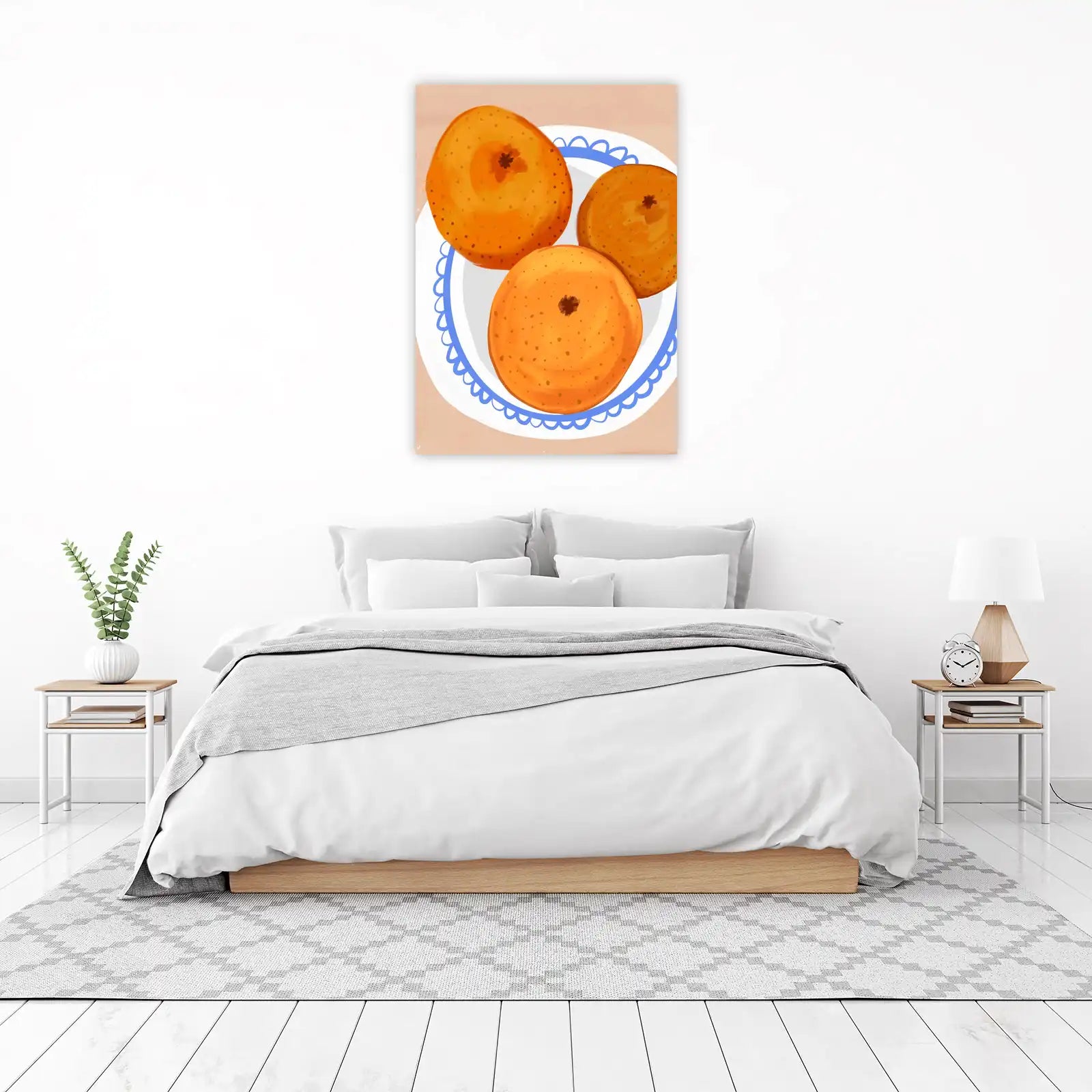 Vibrant Oranges Still Life Wall Art