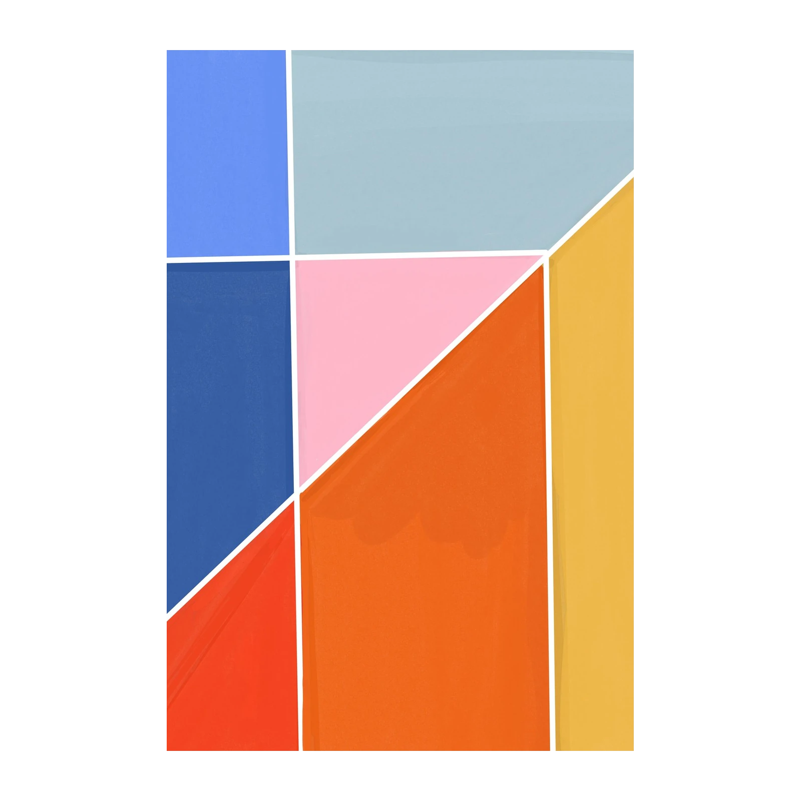 Geometric Pop Abstract Wall Art for Modern Decor
