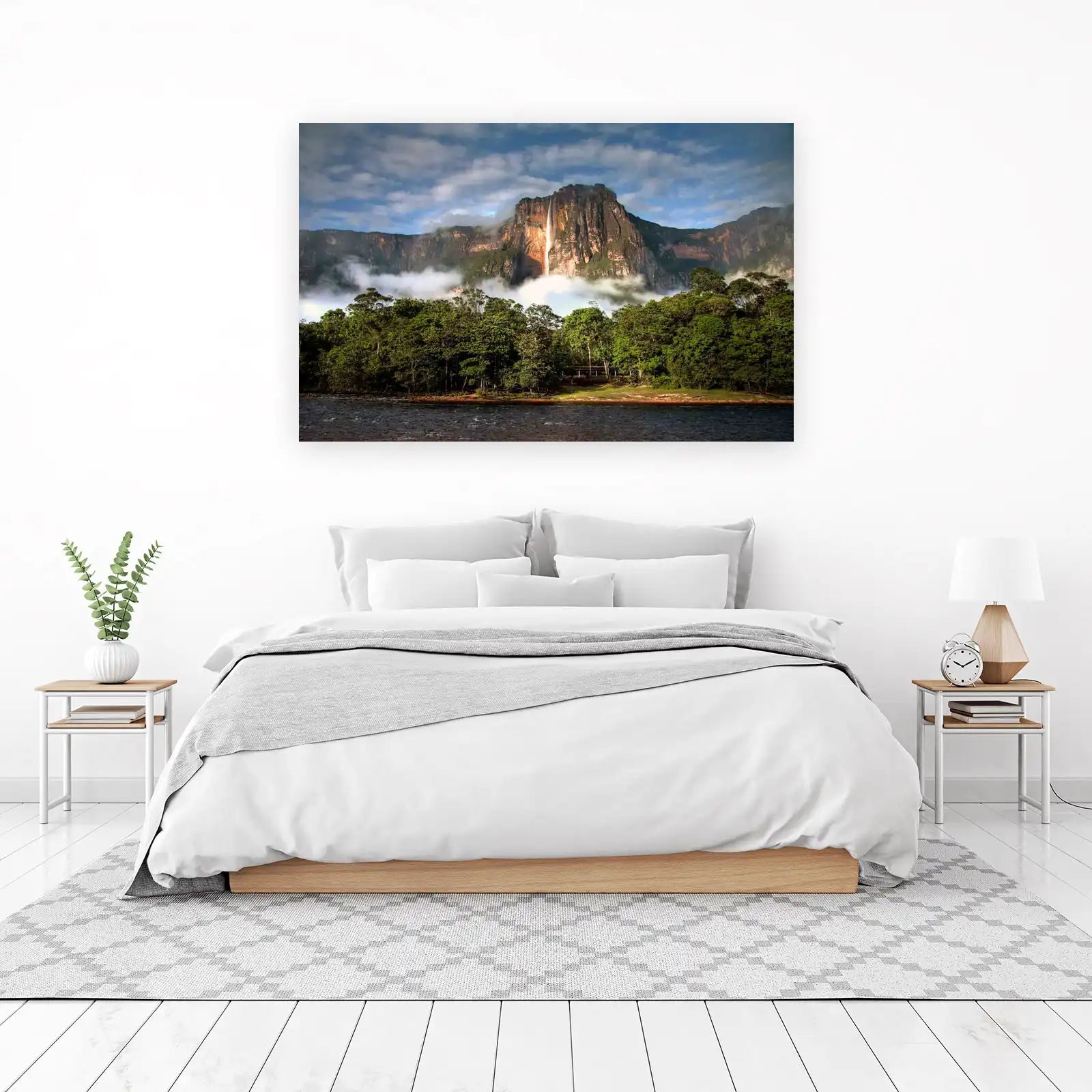 Majestic Angel Falls Waterfall Landscape Wall Art