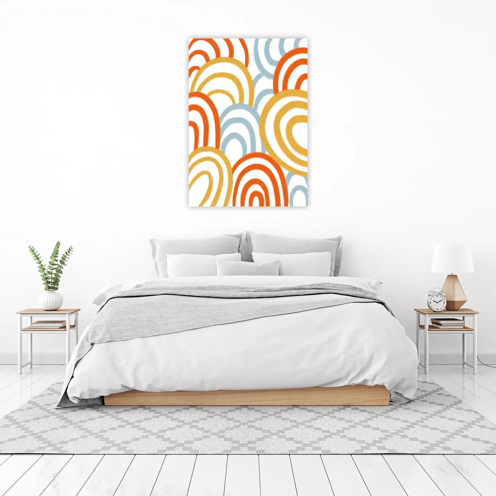 Boho Rainbow Arch Abstract Wall Art