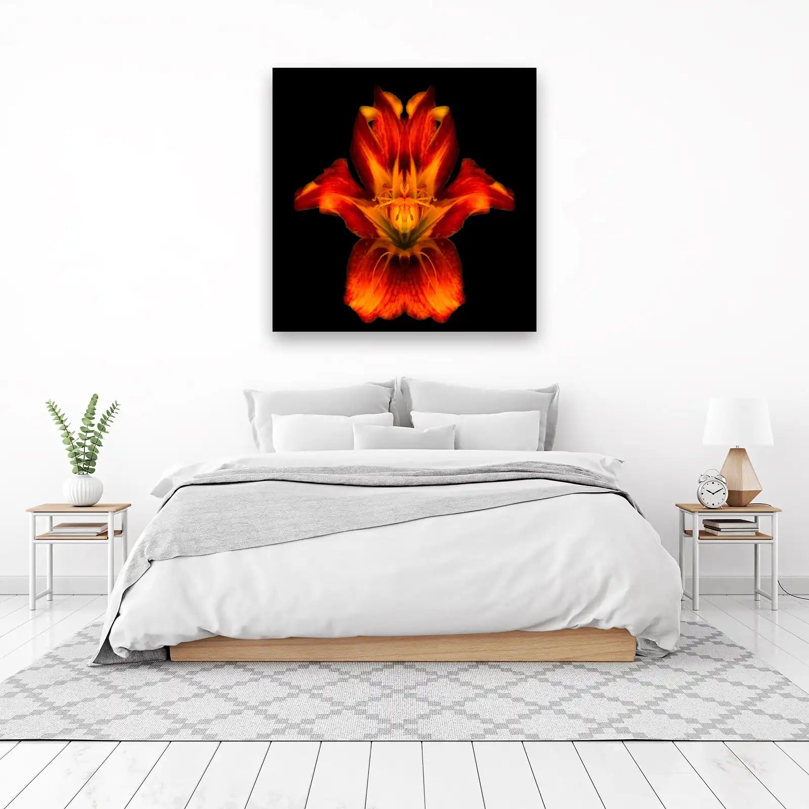 Vibrant Fire Lily Close-up Wall Art