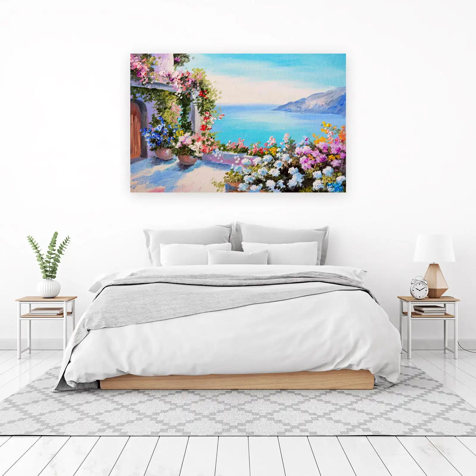 Vibrant Mediterranean Blooms Wall Art