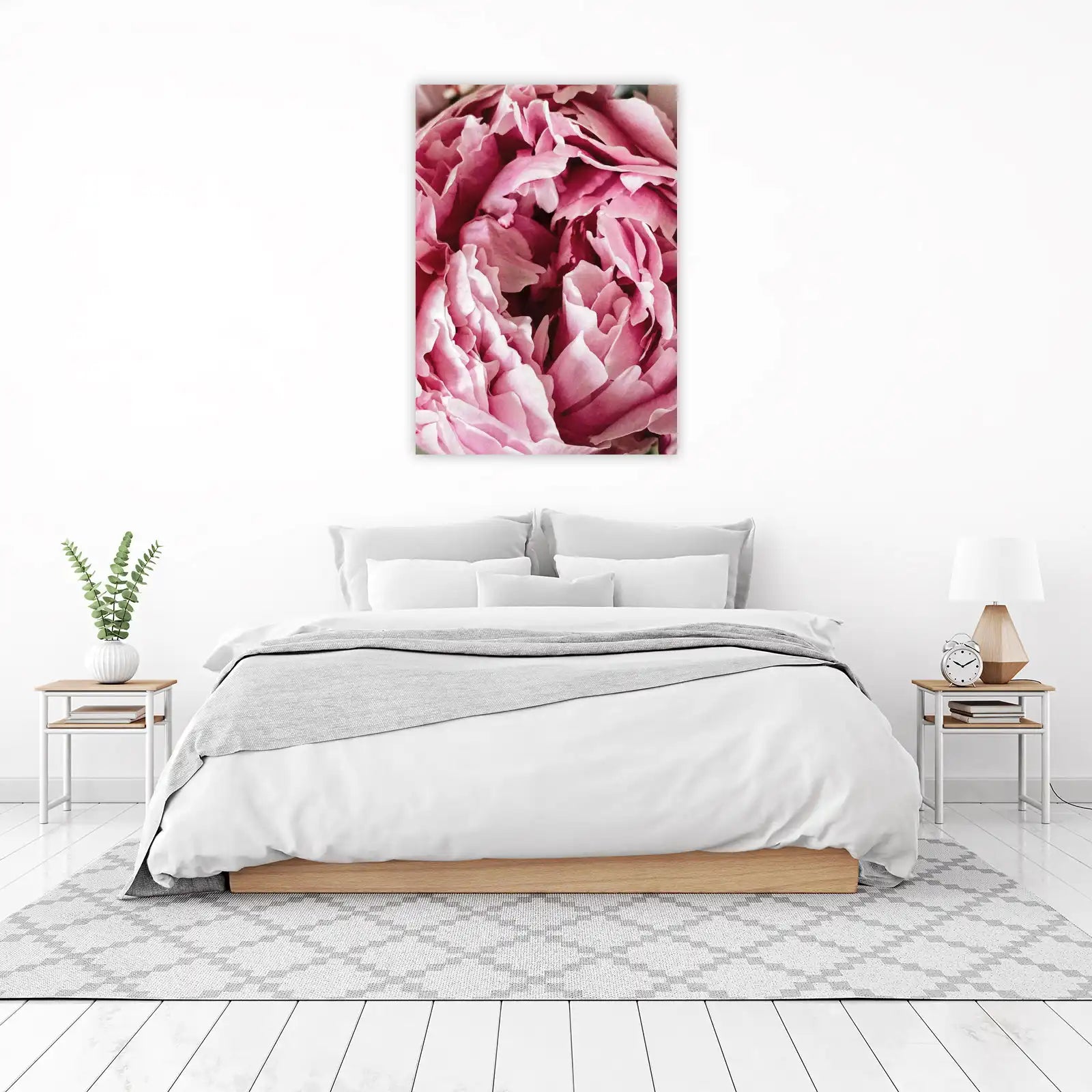 Elegant Pink Peony Close-Up Wall Art