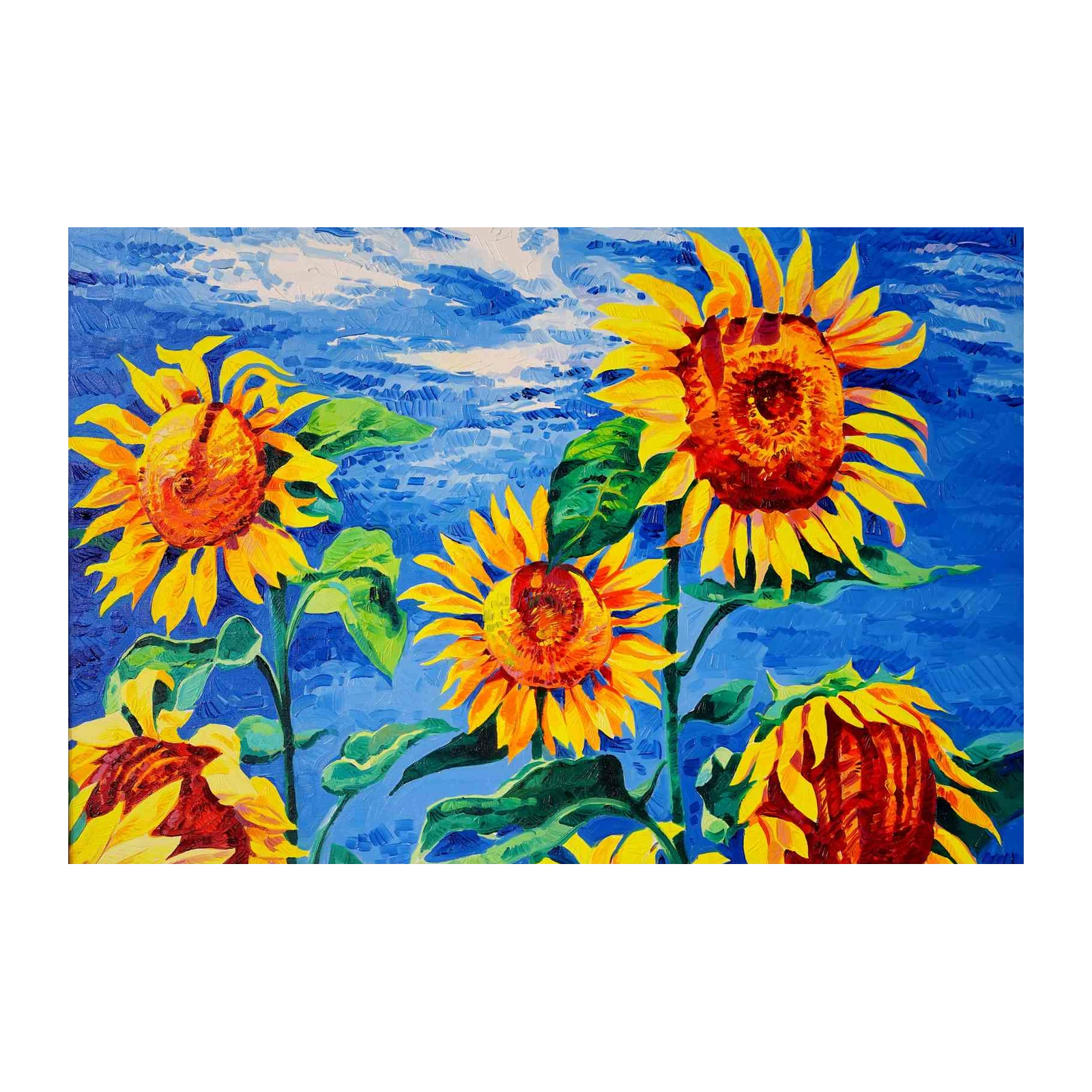 Vibrant Sunflower Field Wall Art