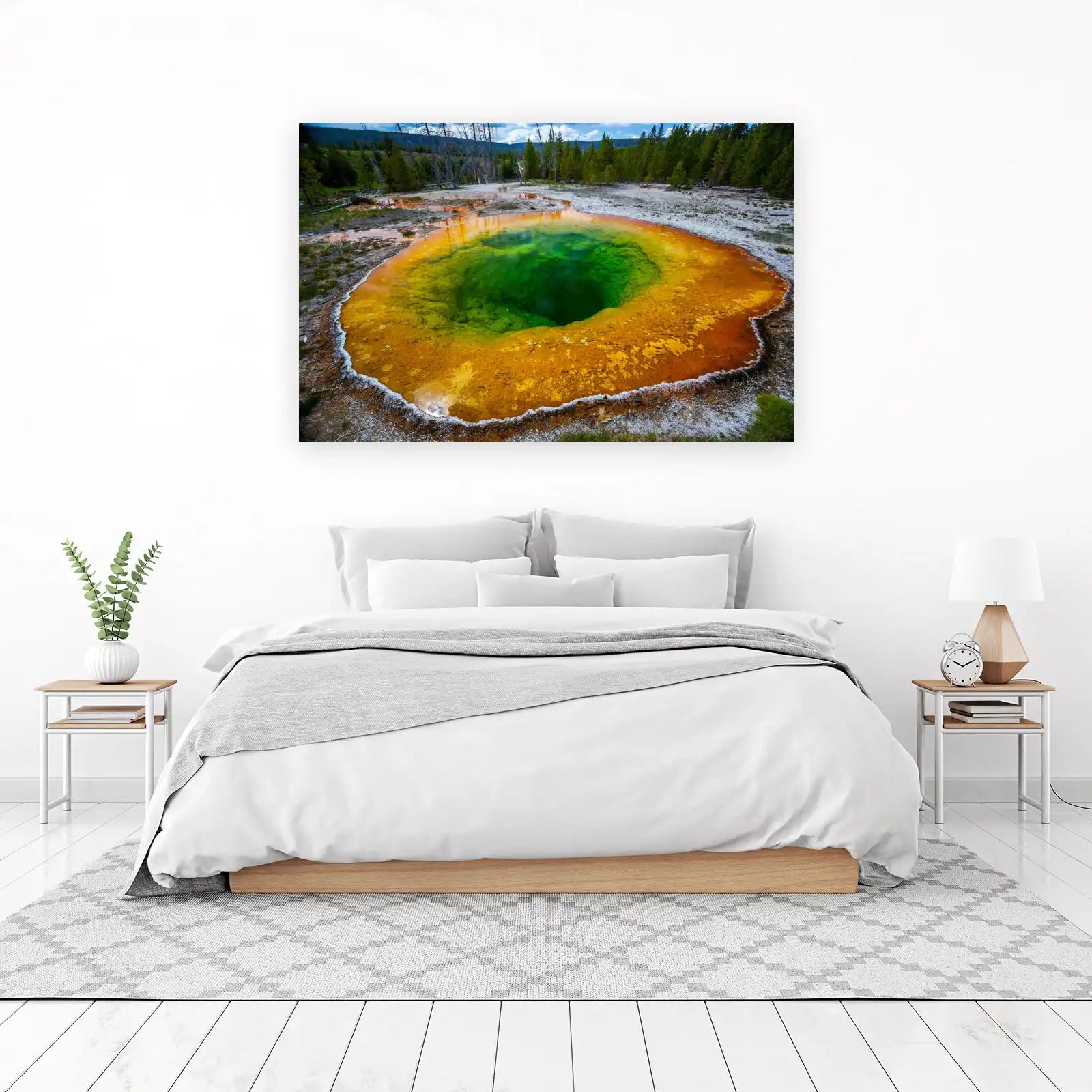 Vibrant Morning Glory Pool Yellowstone Wall Art