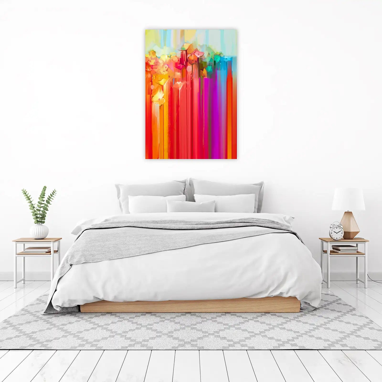 Vibrant Floral Abstract Wall Art