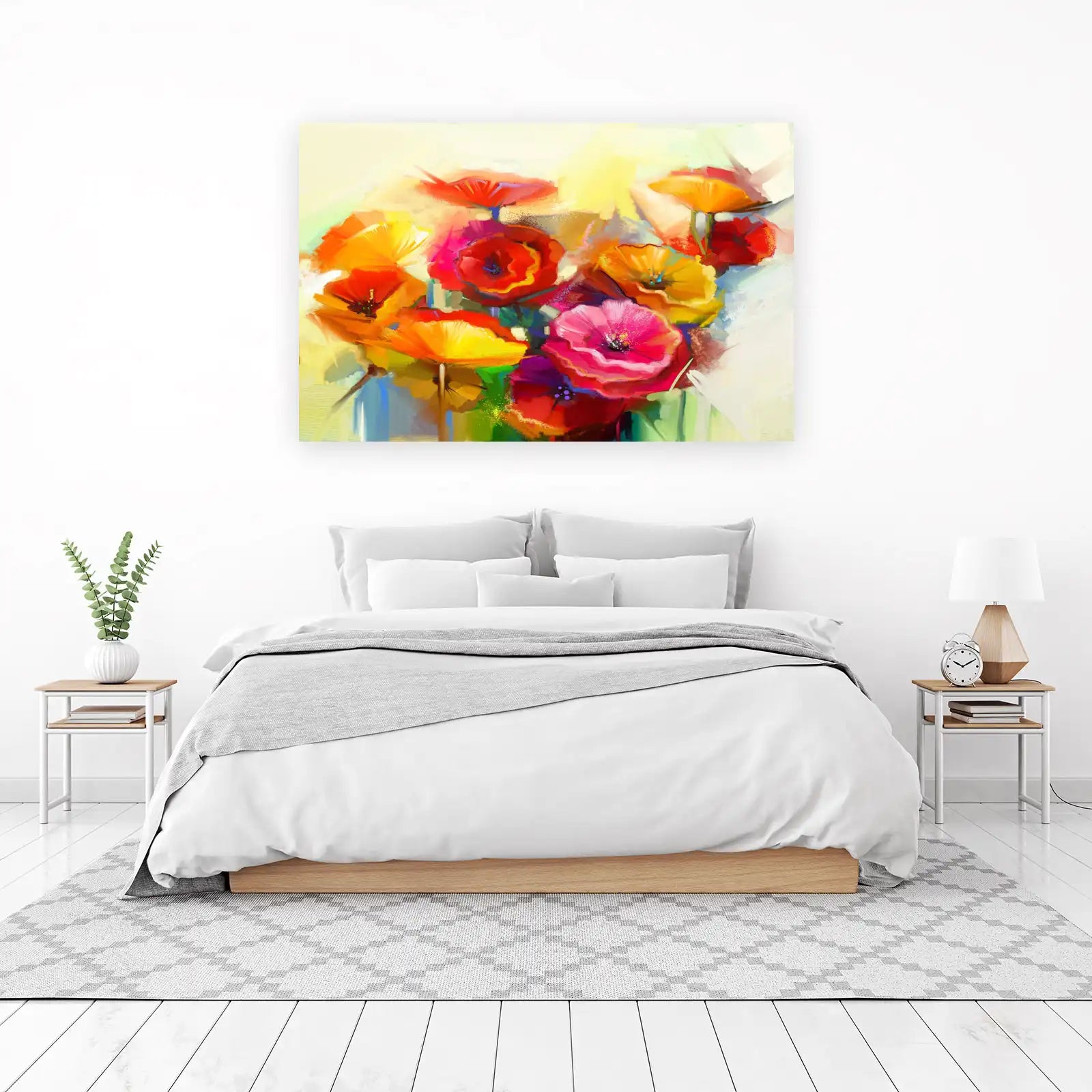 Vibrant Floral Abstract Wall Art