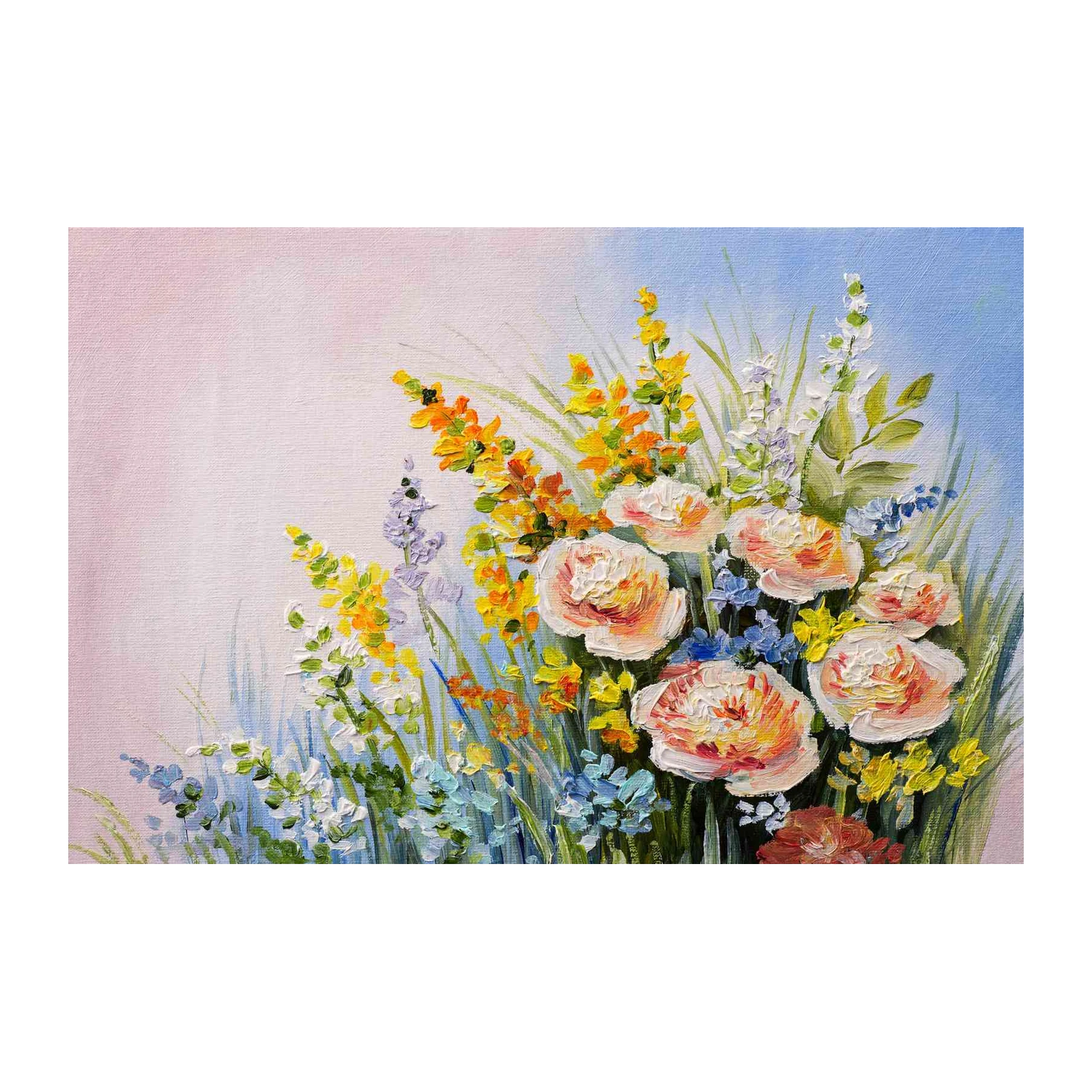 Vibrant Floral Impressionist Wall Art