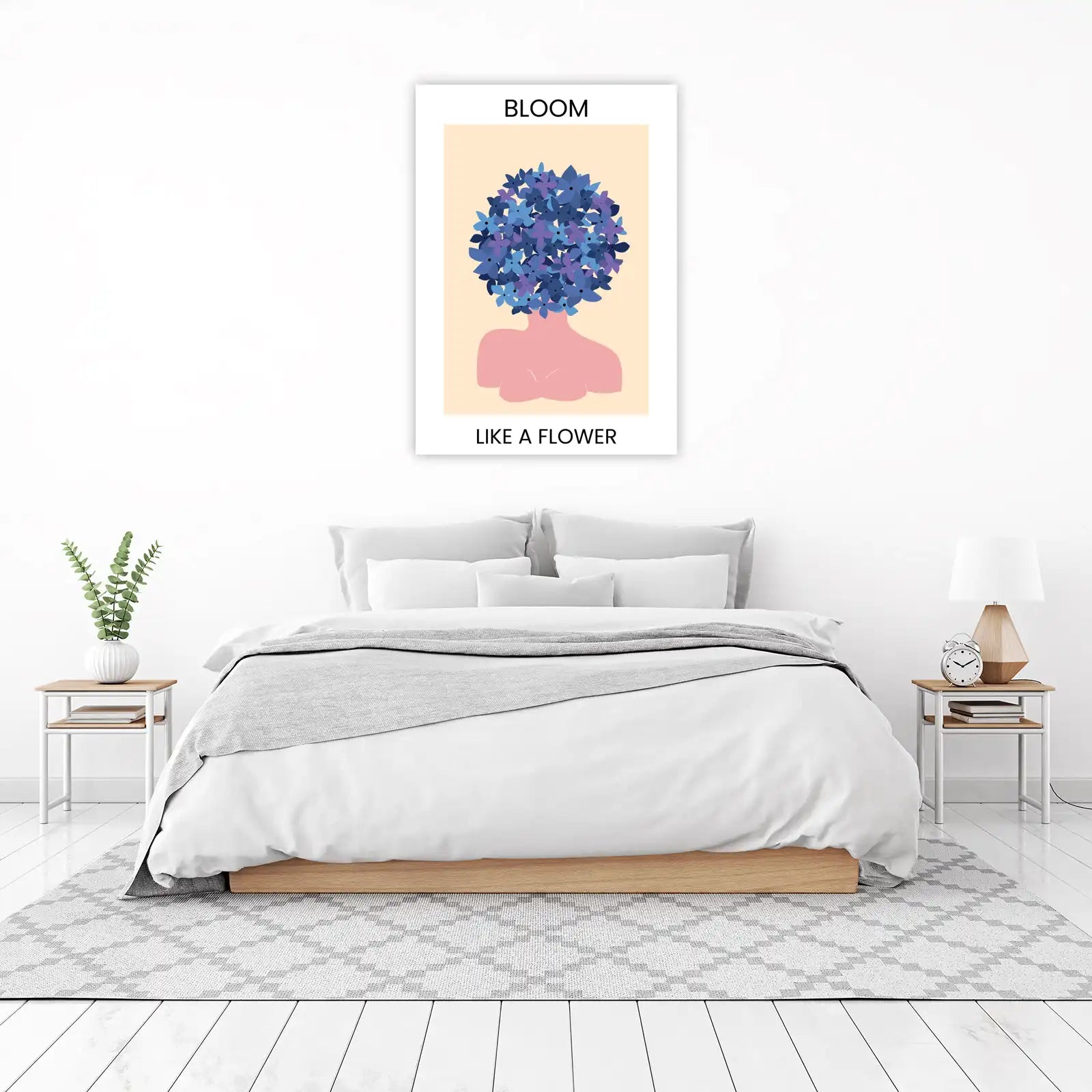 Blooming Floral Head Wall Art