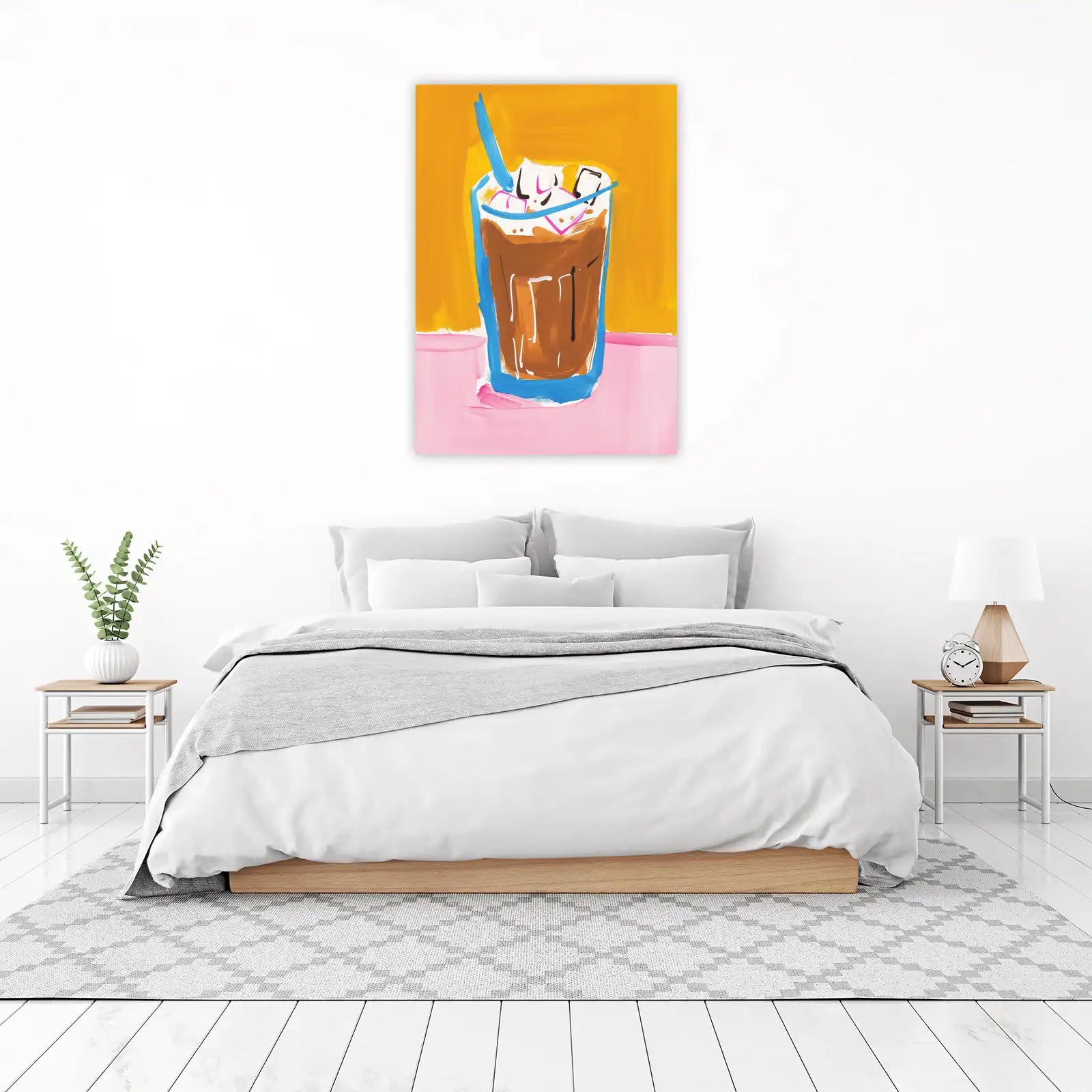 Vibrant Coffee Drink Art Wall Art