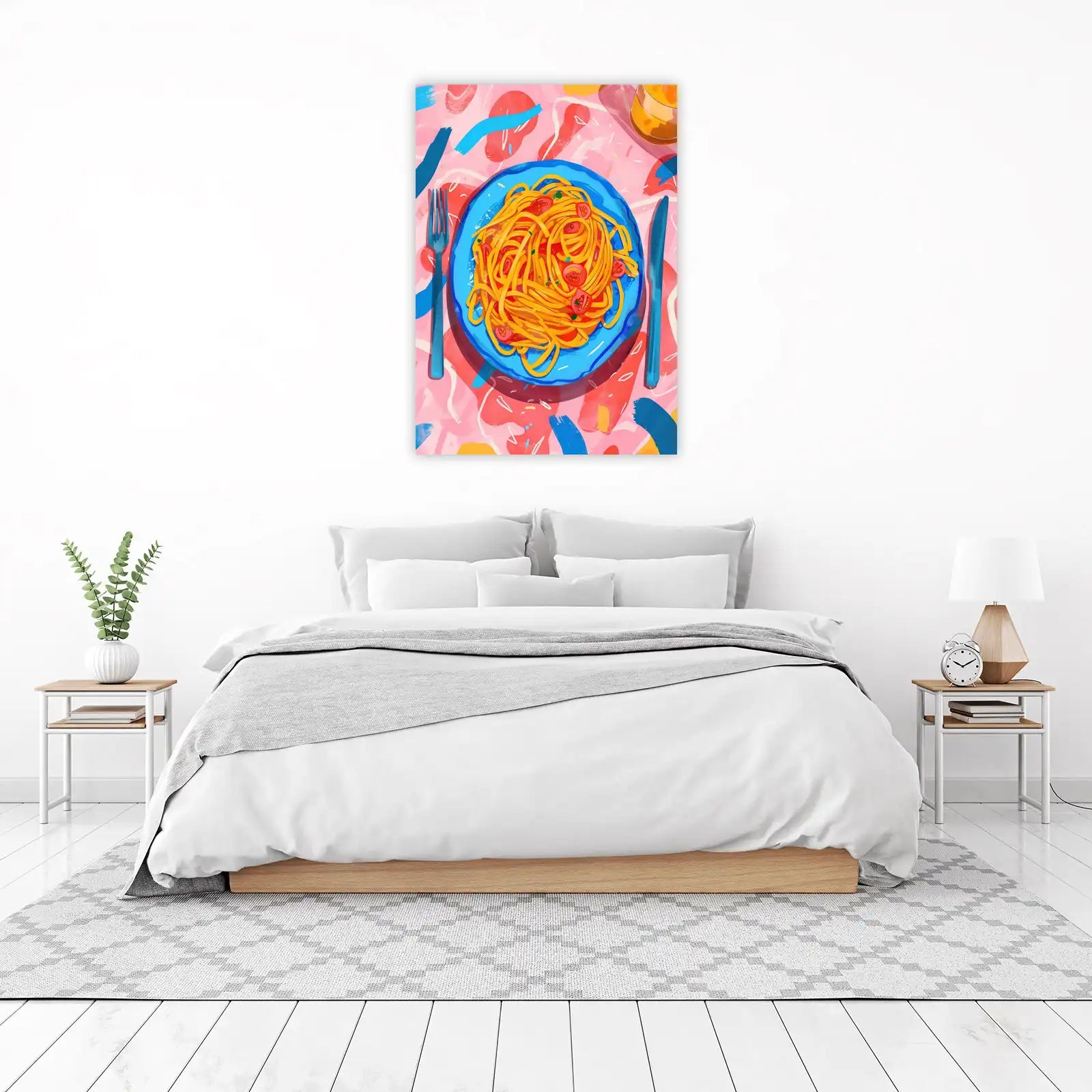 Vibrant Spaghetti Feast Wall Art