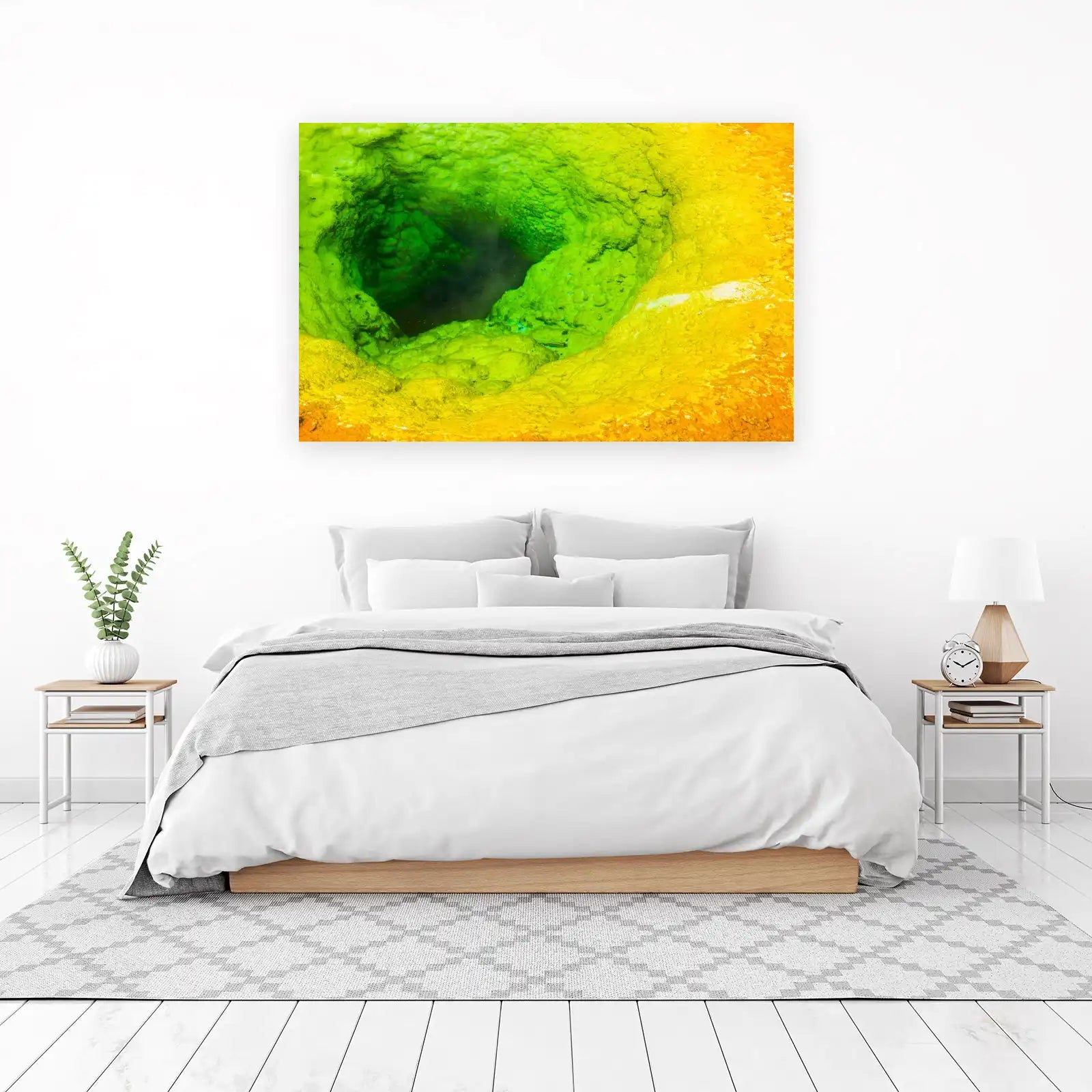 Vibrant Hot Spring Abstract Wall Art
