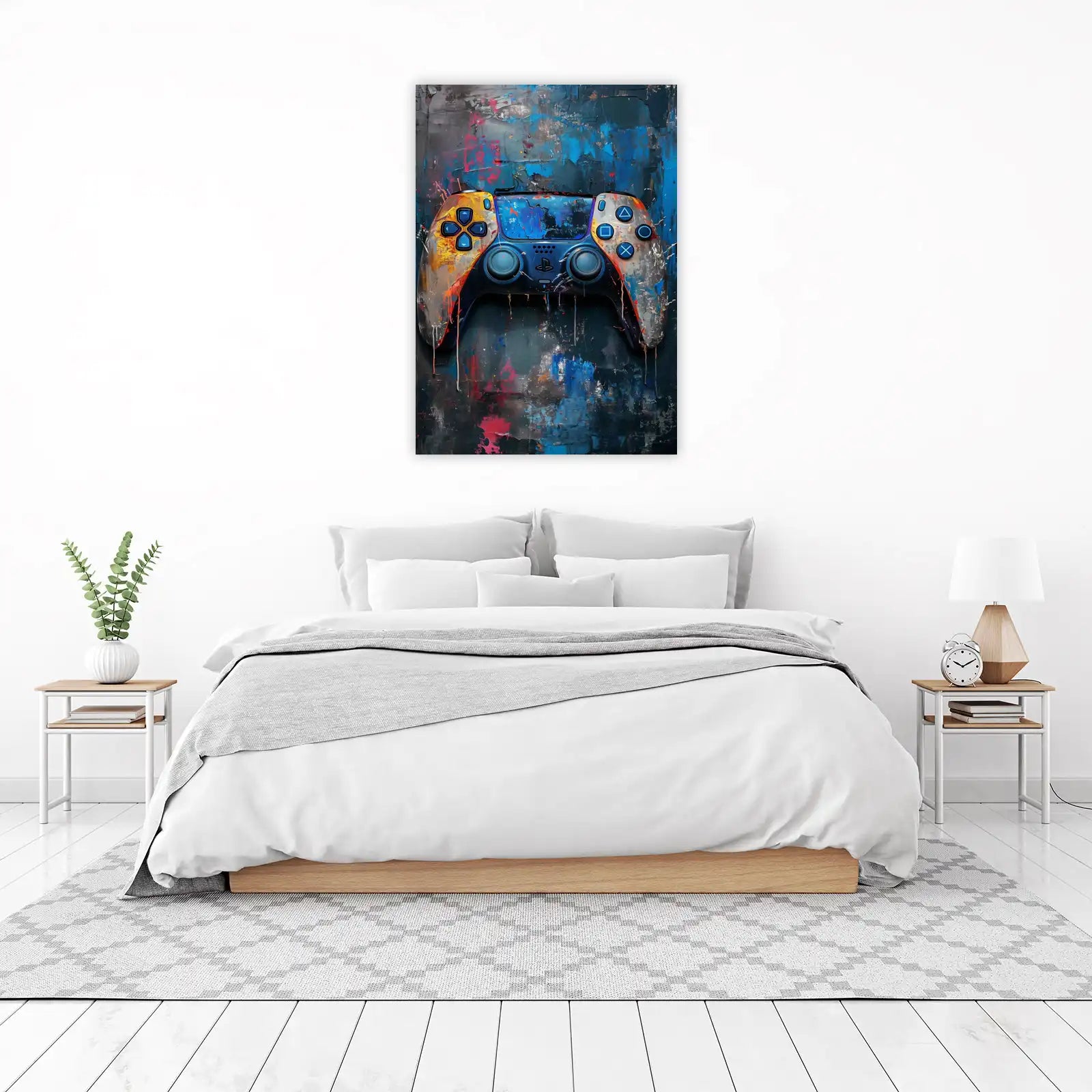 Abstract Game Controller Wall Art