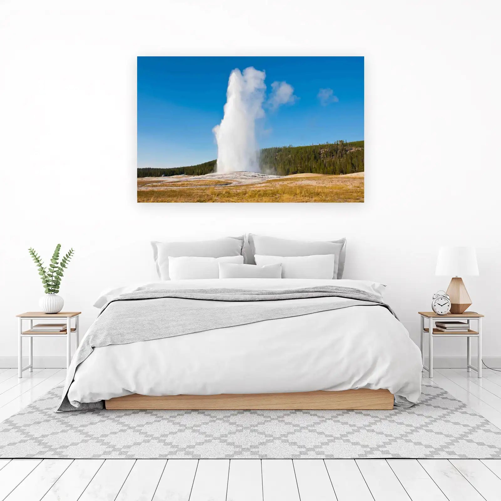 Yellowstone Geyser Majestic Power Wall Art