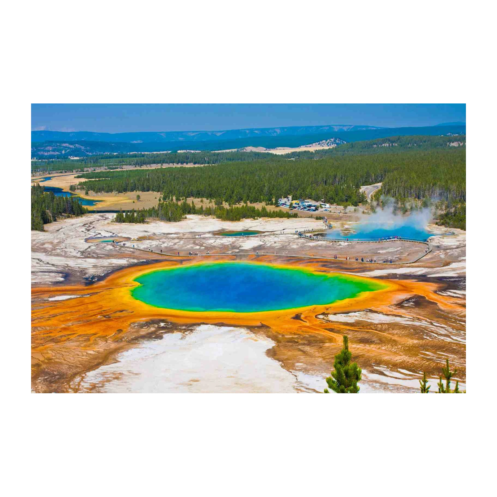 Vibrant Grand Prismatic Spring Yellowstone Wall Art