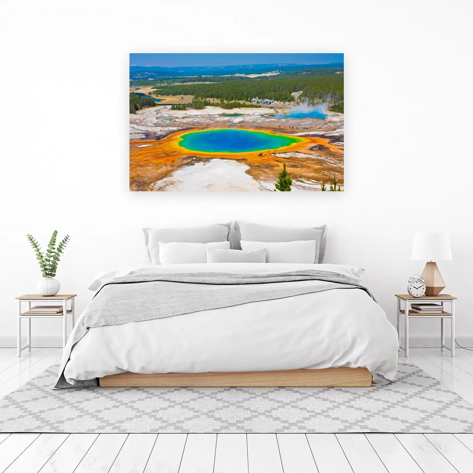 Vibrant Grand Prismatic Spring Yellowstone Wall Art