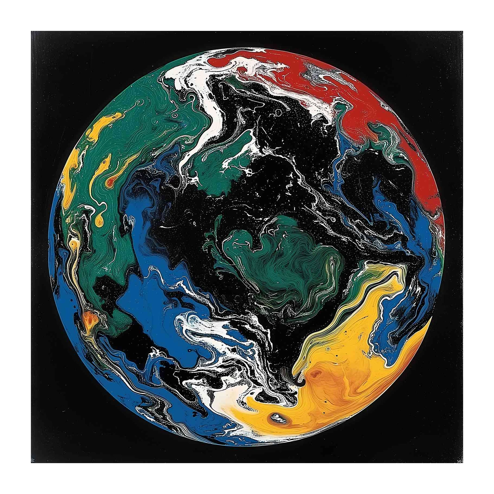 Vibrant Abstract Earth Wall Art