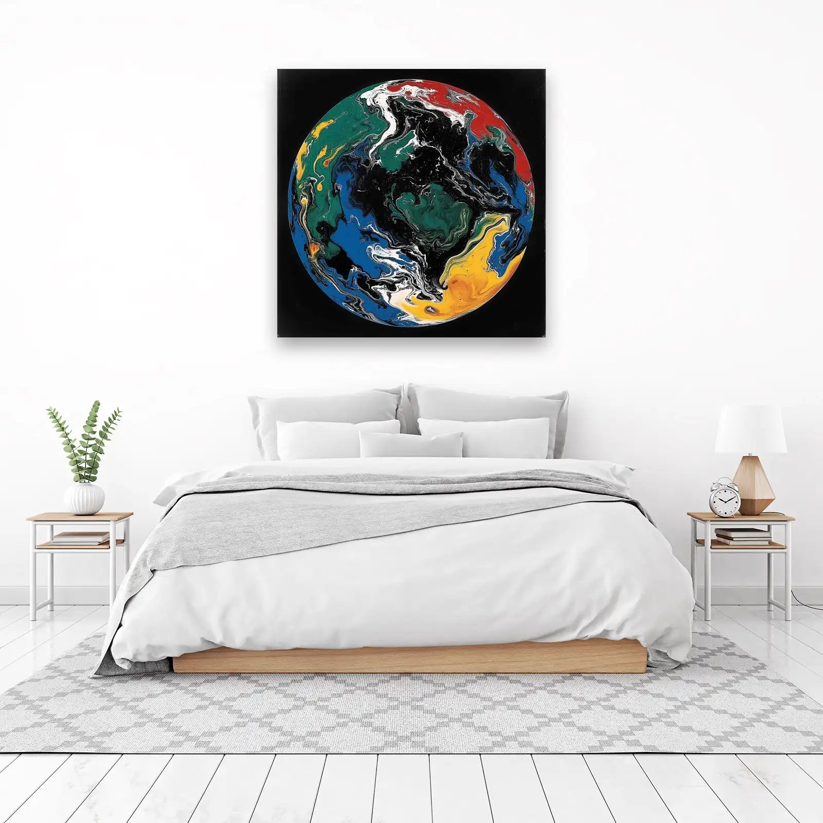 Vibrant Abstract Earth Wall Art
