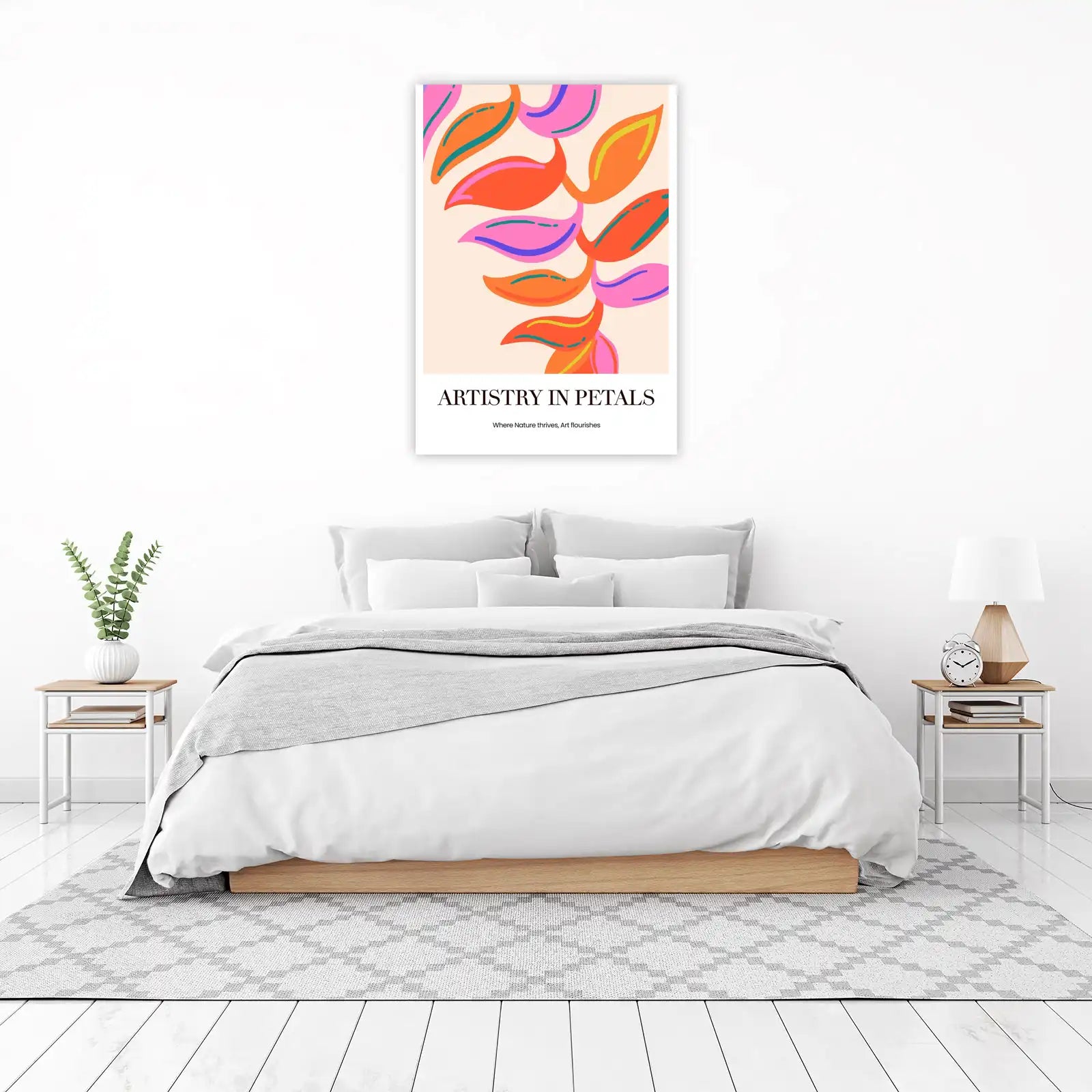 Vibrant Floral Abstract Wall Art