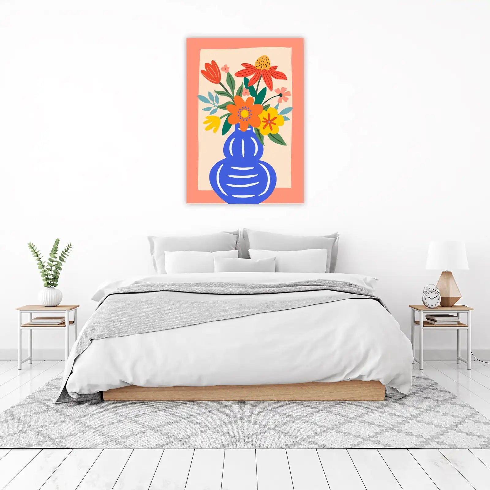 Vibrant Floral Still Life Wall Art
