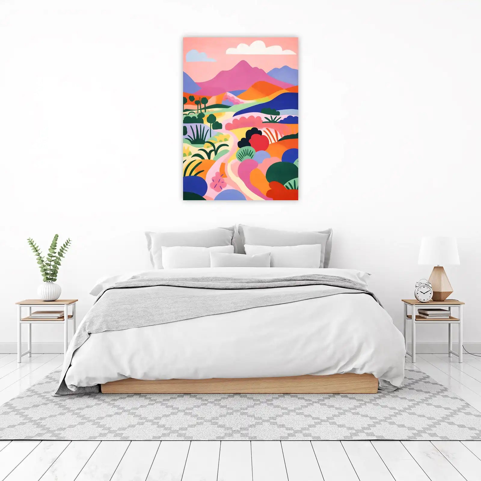 Vibrant Landscape Abstract Wall Art