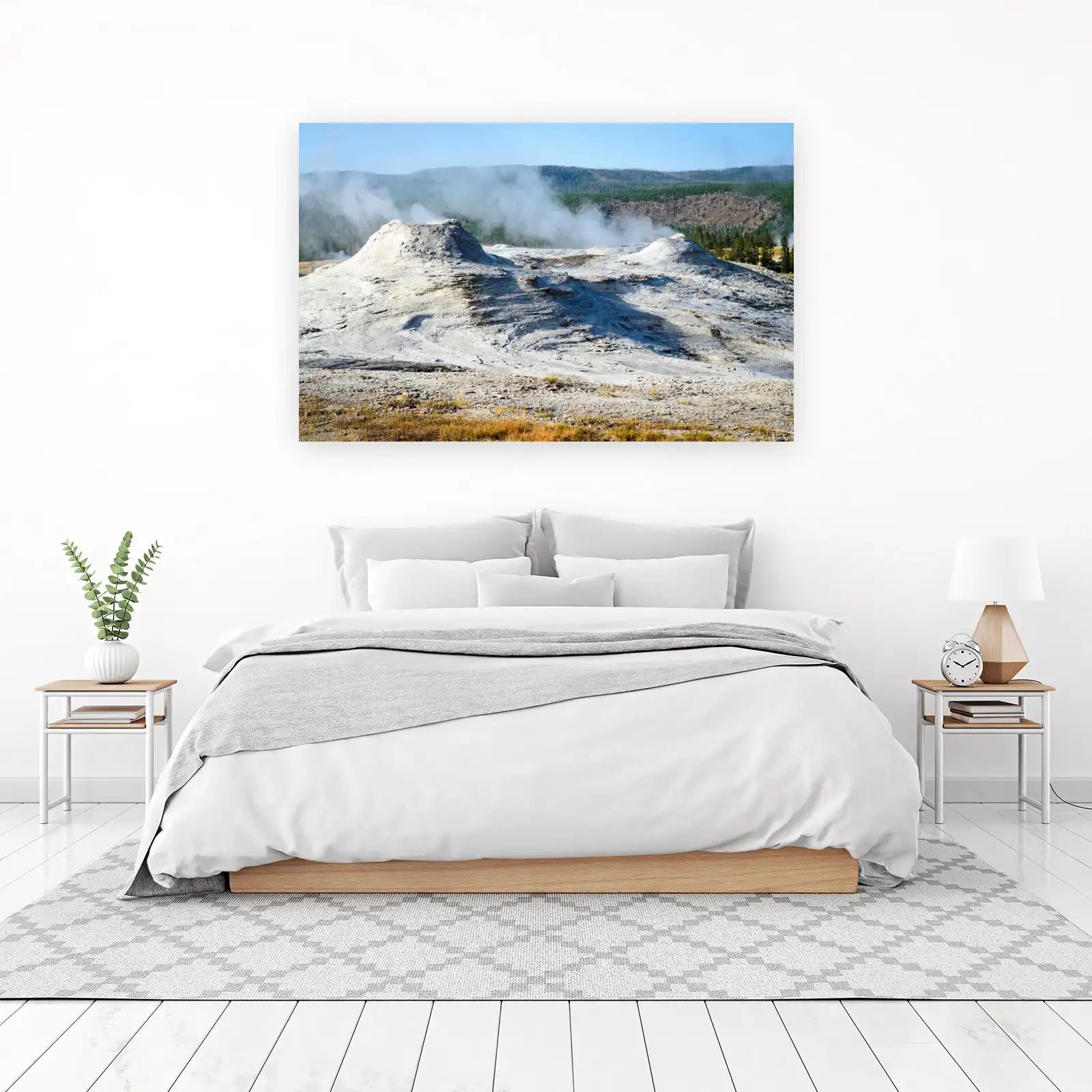 Yellowstone Geyser Landscape Wall Art