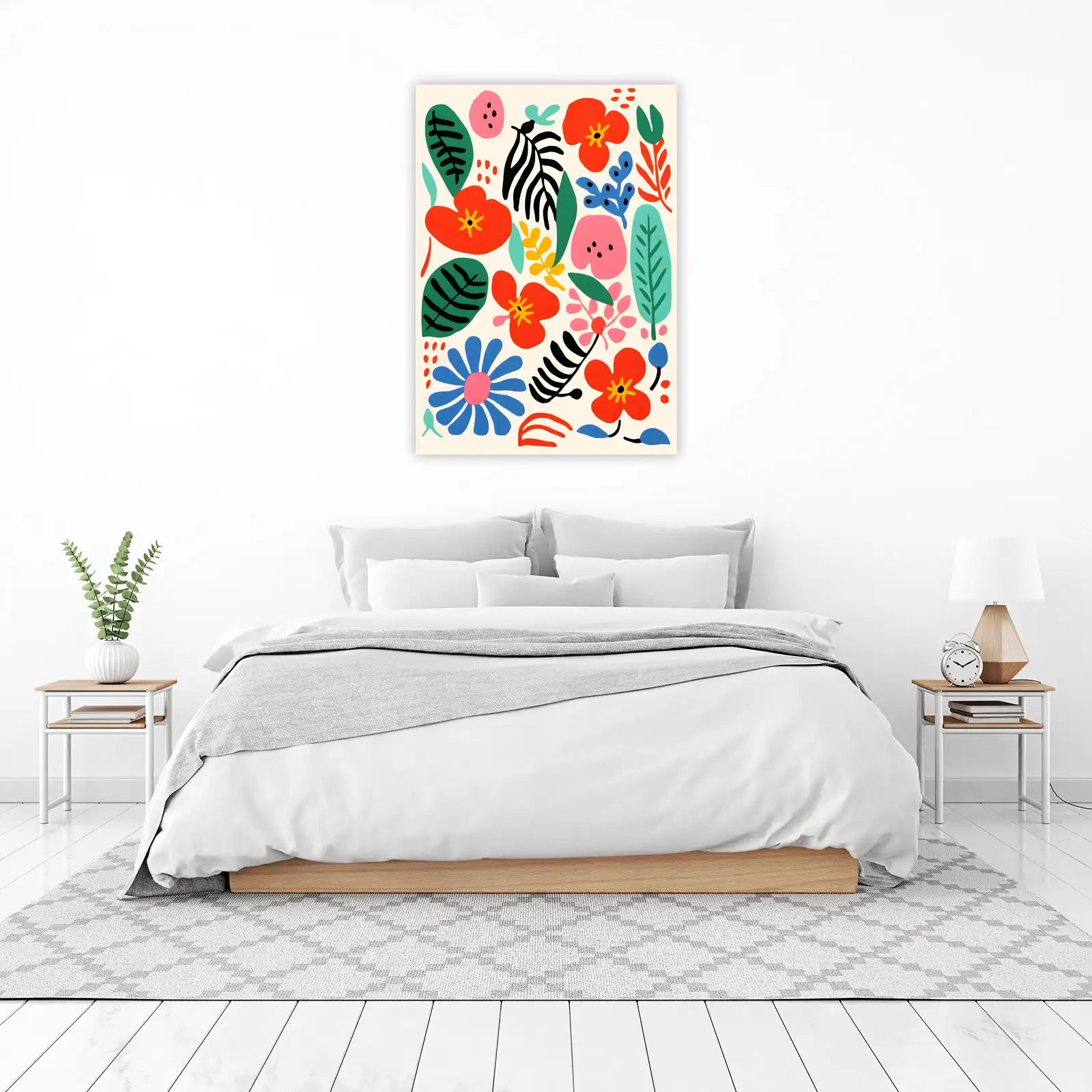 Vibrant Botanical Abstract Wall Art Wall Art